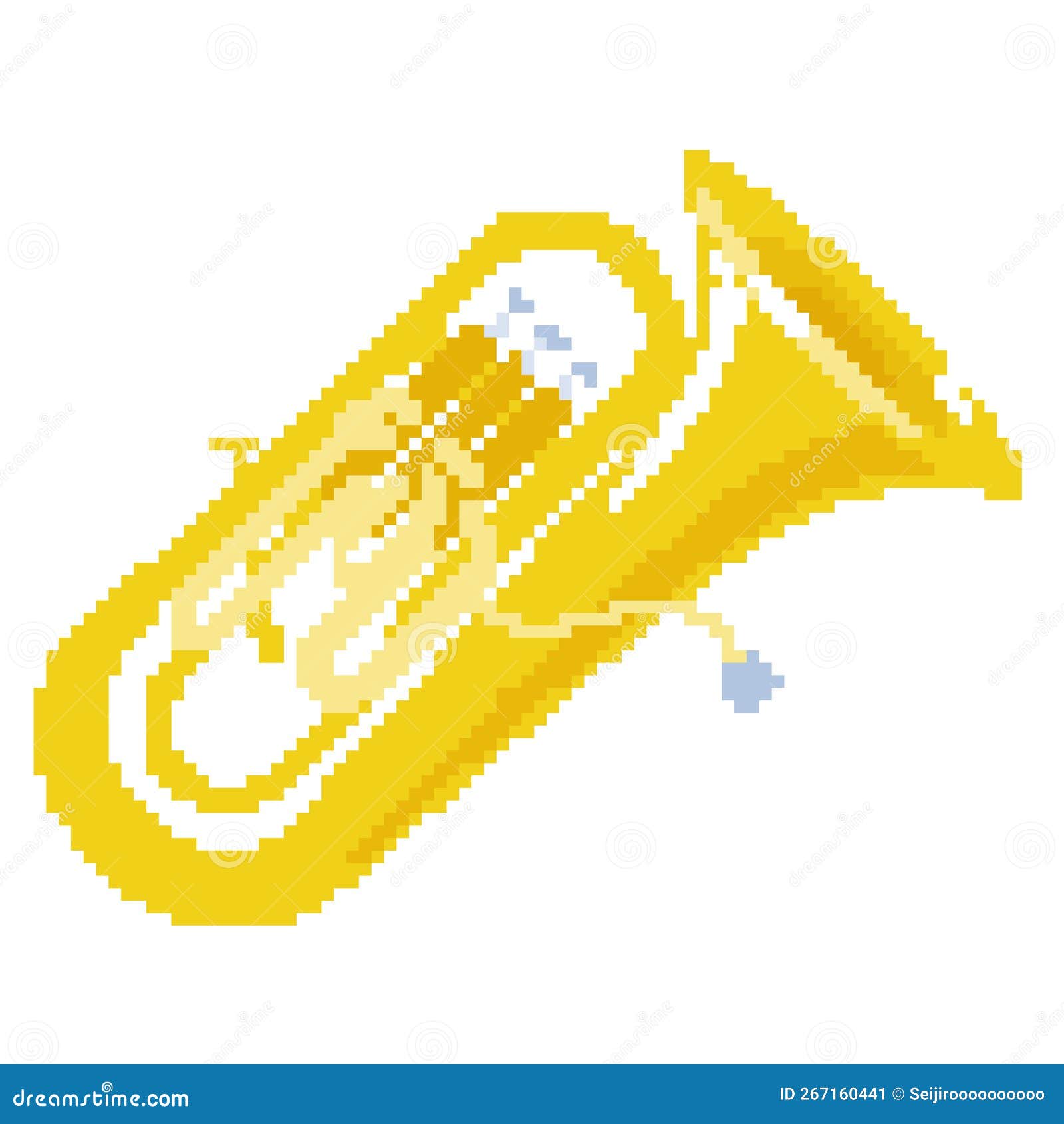 Euphonium stock vector. Illustration of object, pixel 267160441