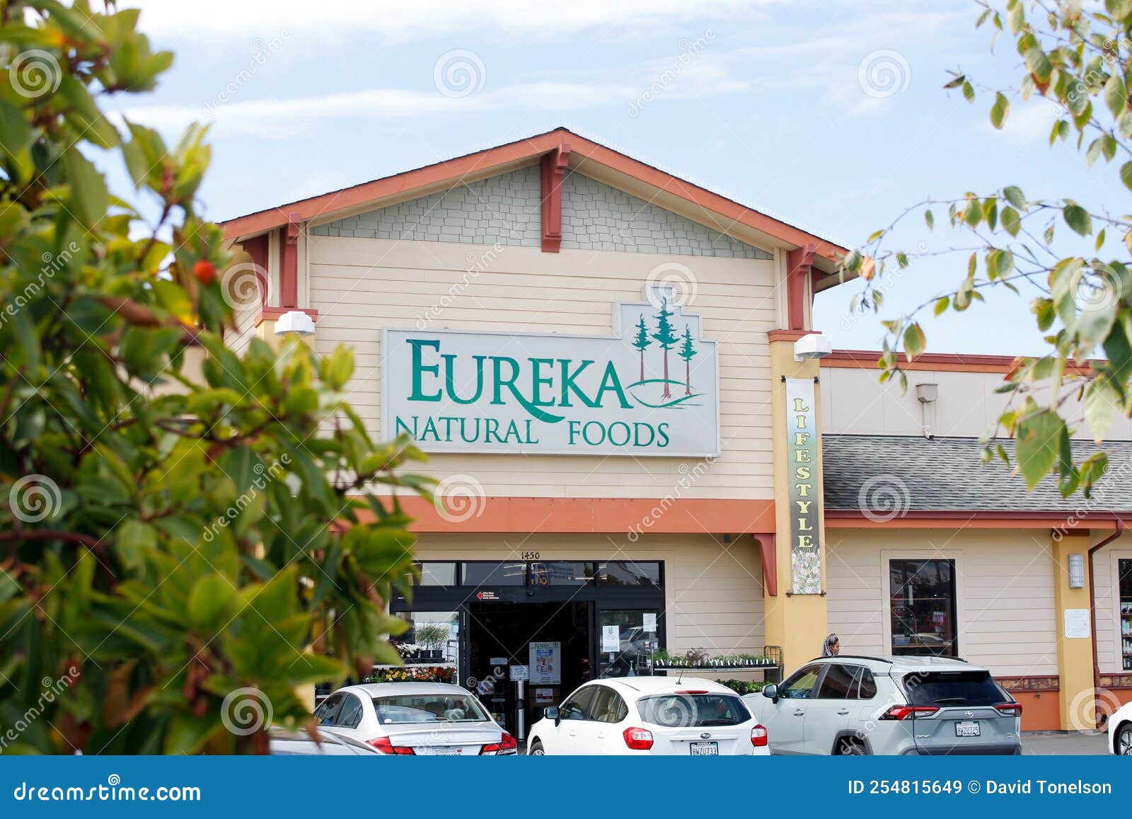 Eureka Natural Foods Store Sign Editorial Stock Image Image of