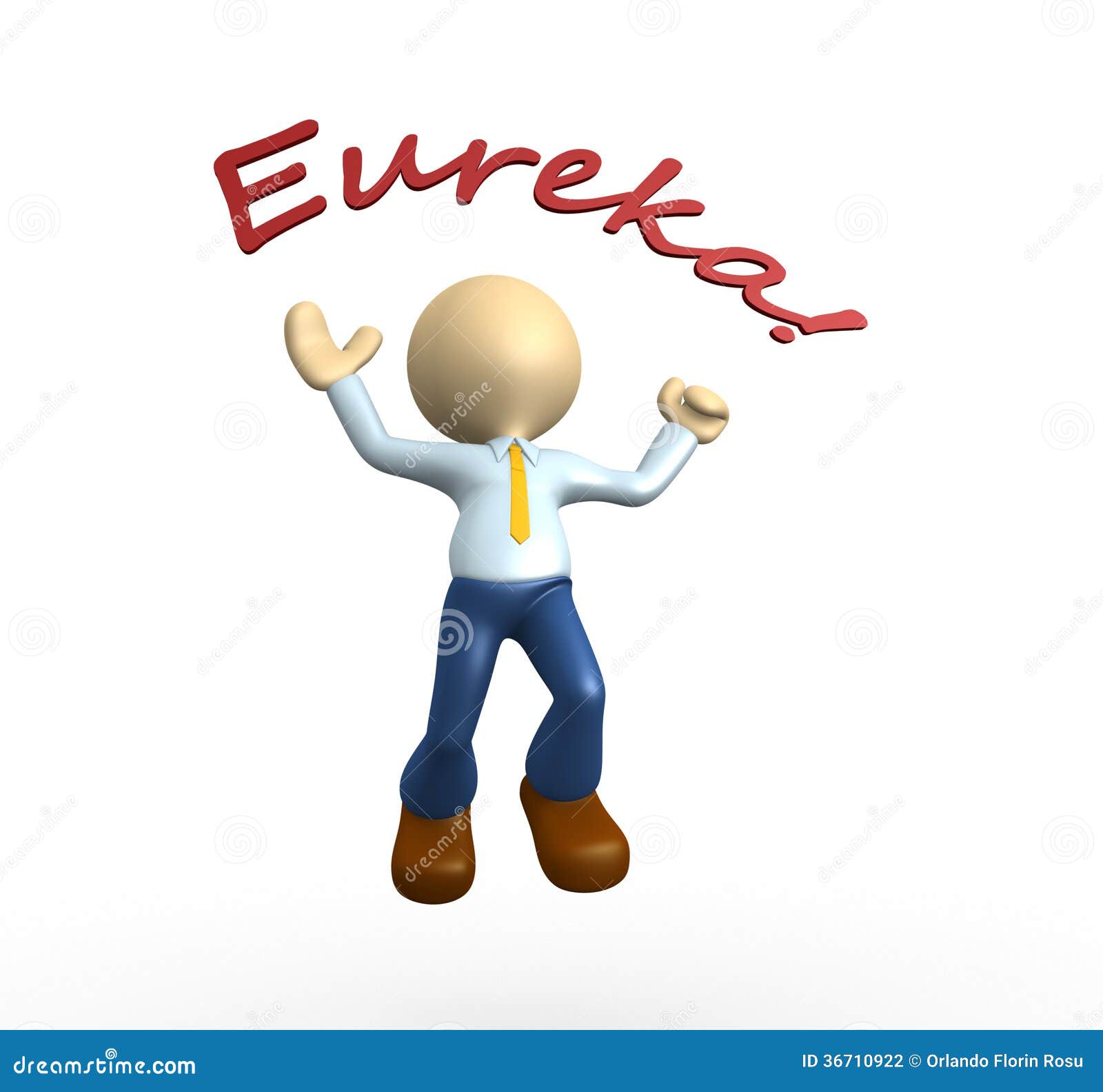 Eureka stock illustration. Illustration of person, idea - 36710922