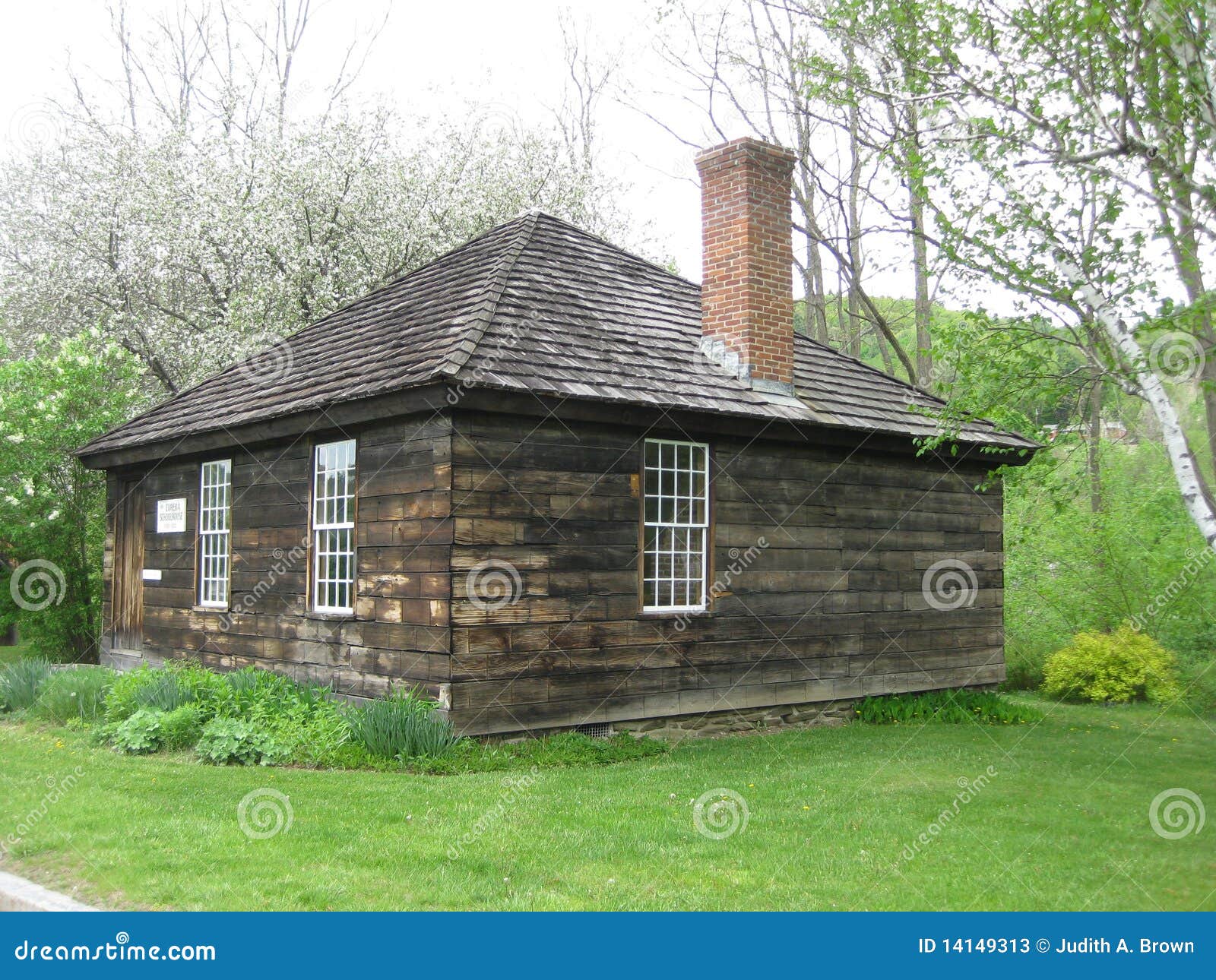 Eureka Schoolhouse,Vermont stock image. Image of lessons 14149313