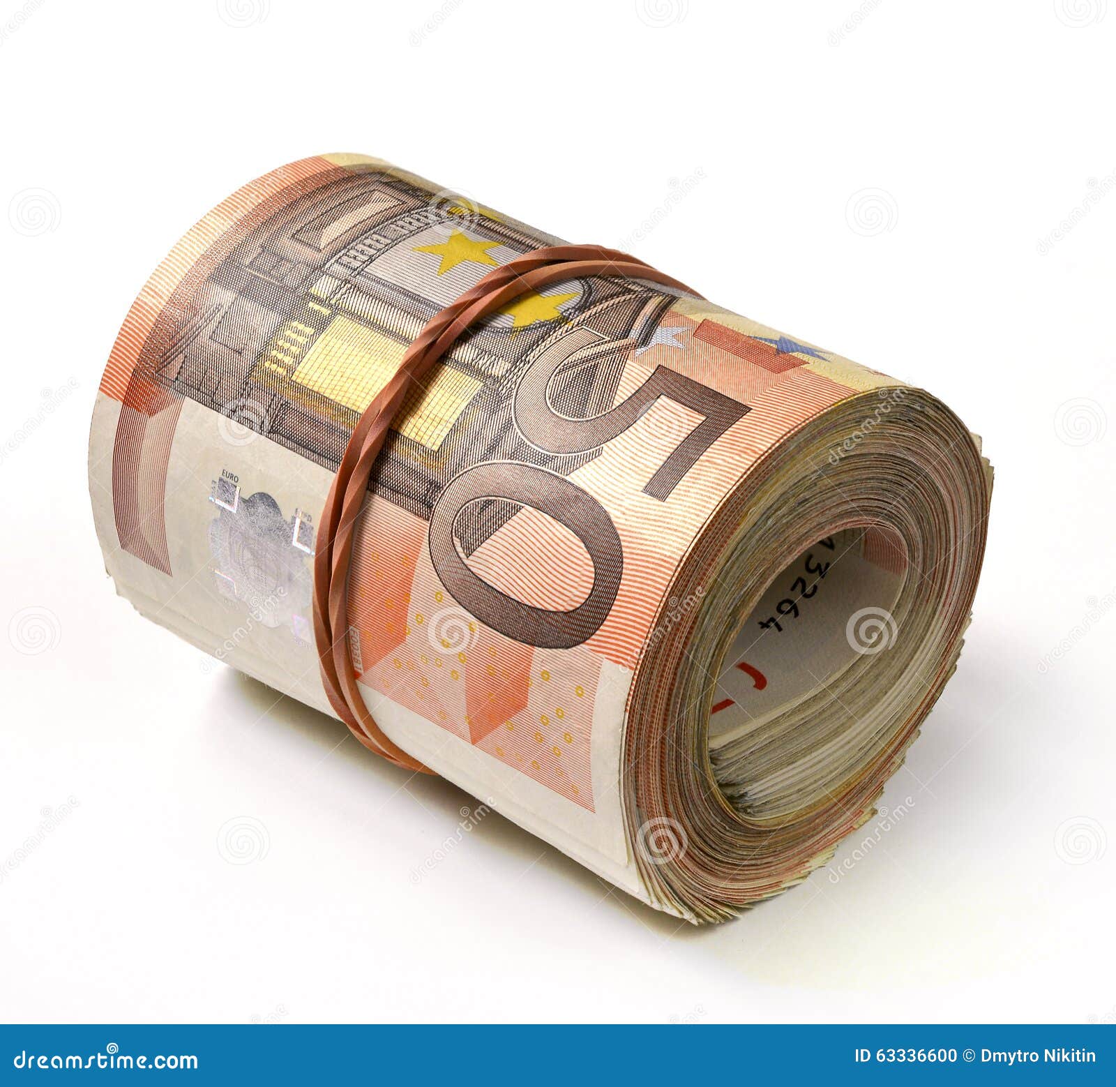50 euro banknote stock photo. Image of savings, roll - 63336600