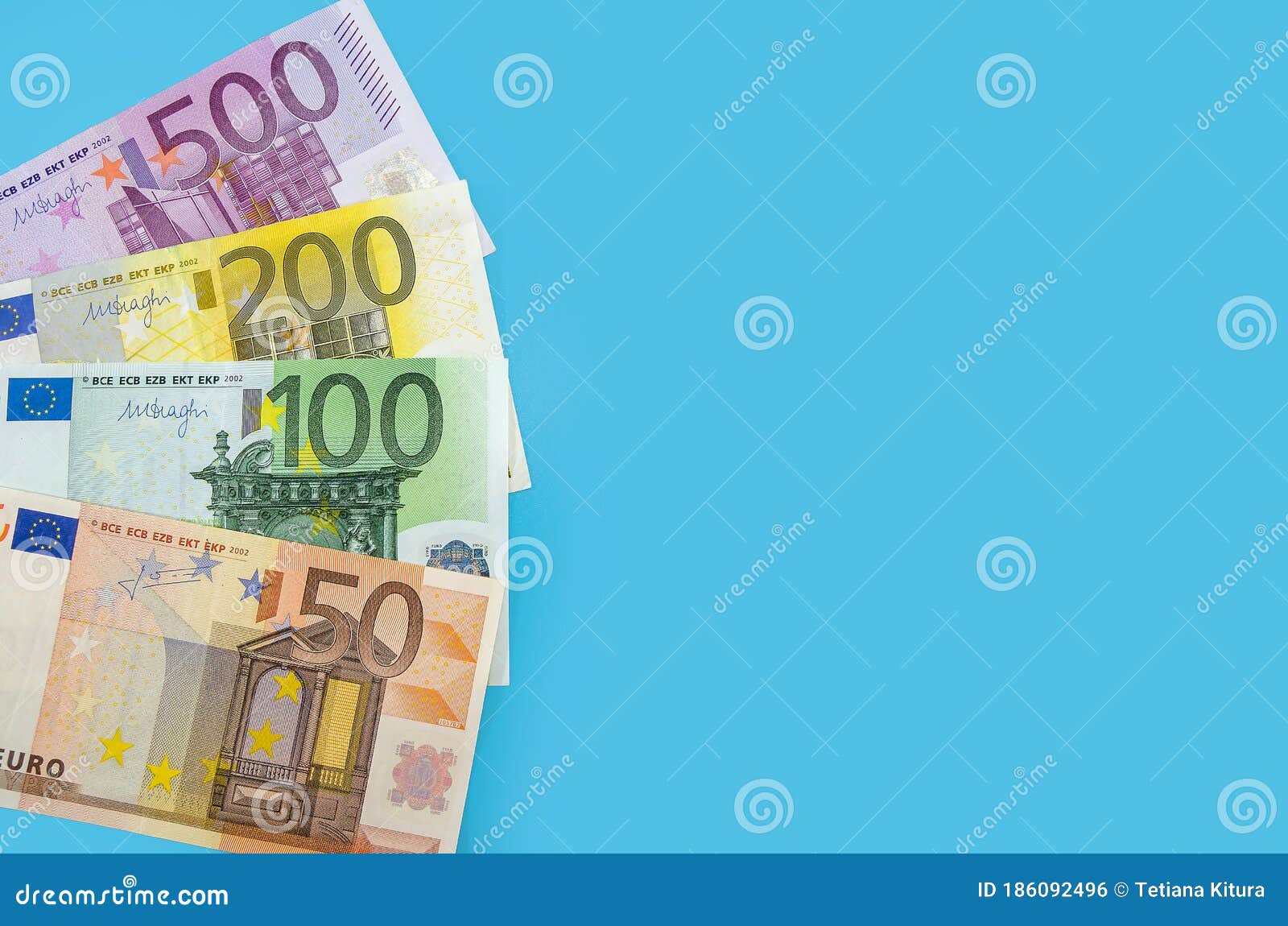 100 Euro 50 Dollar Money on Gray Background. Stock Image - Image of  earning, closeup: 107915221