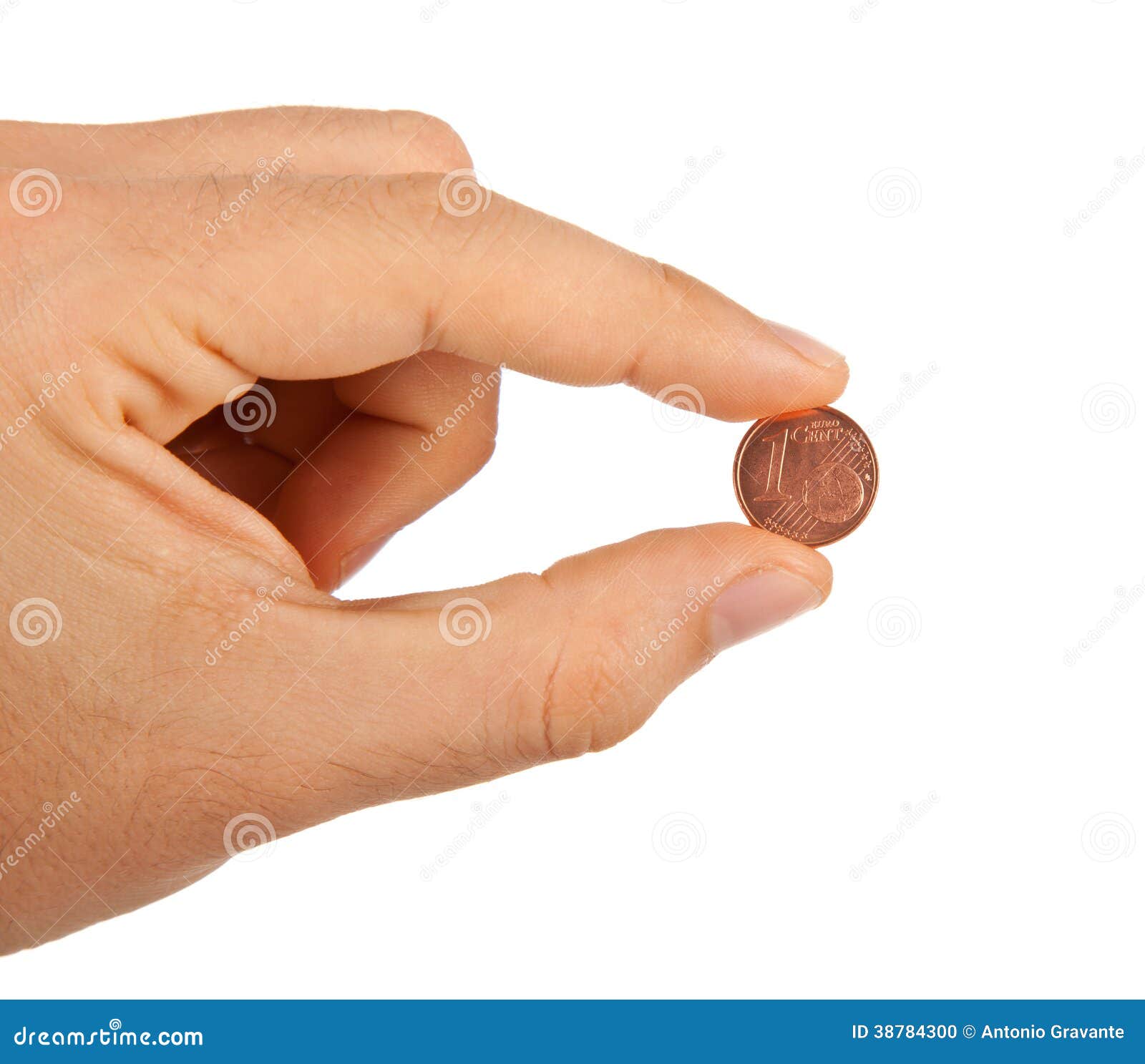 1 cent in hand stock image. Image of mini, money, little - 34282763