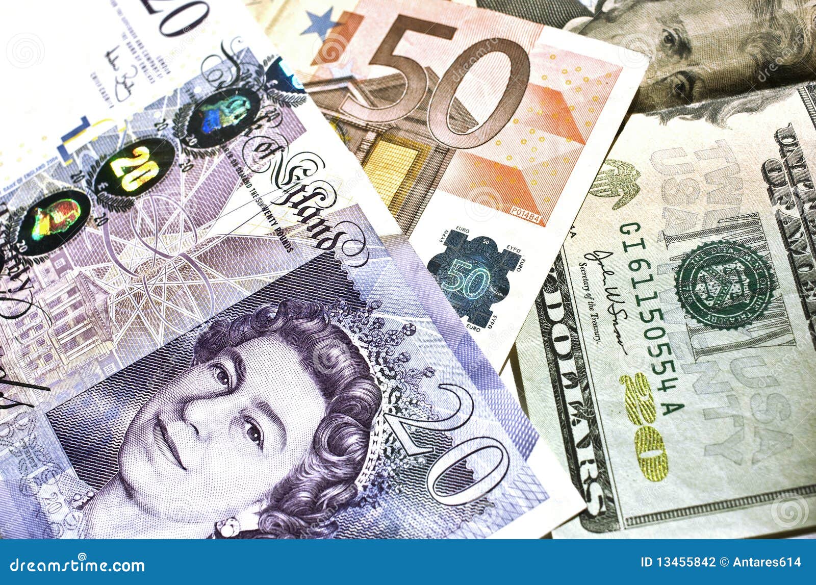 Euro, dollar, pound stock photo. Image of financial, euro - 13455842