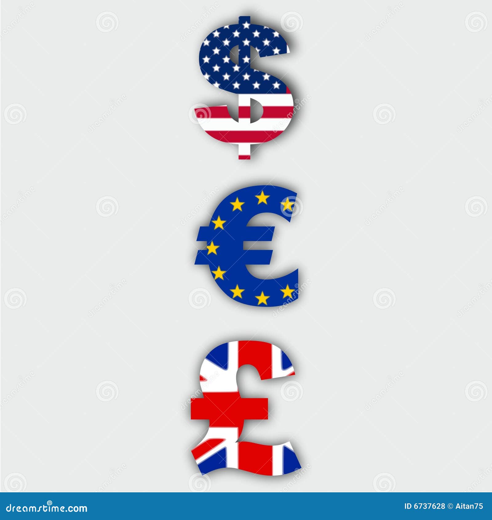Euro Dollar And Pound Stock Illustration Illustration Of England euro-dollar-and-pound-stock-illustration-illustration-of-england