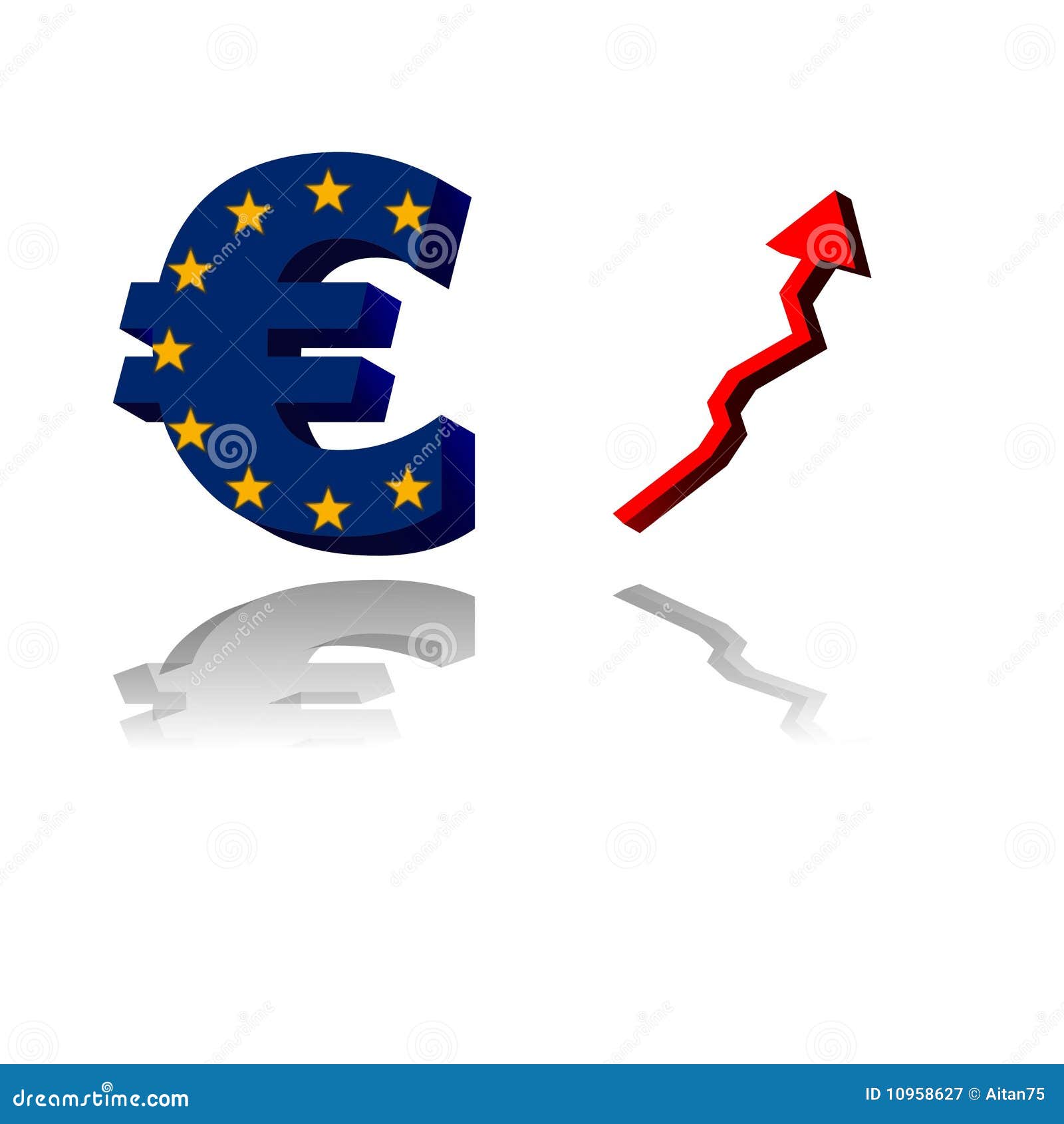Euro market stock vector. Illustration of earning, background 10958627