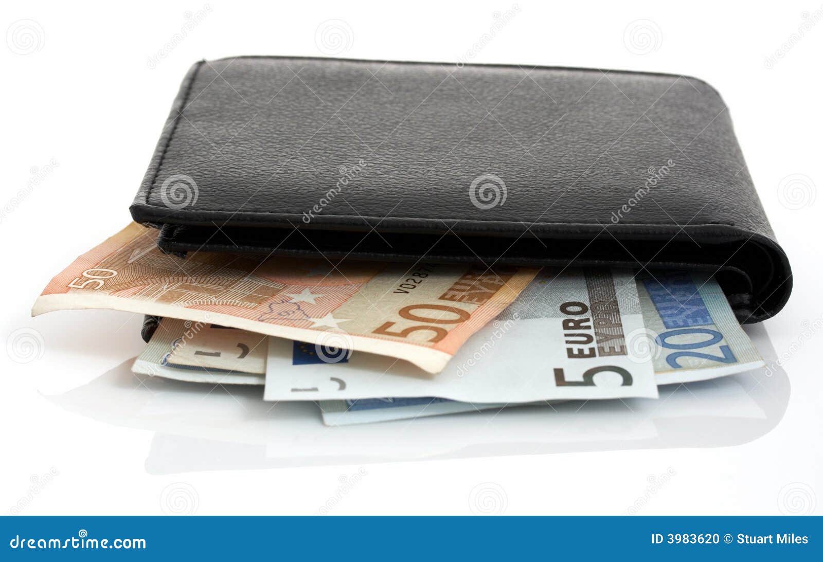 Euro and wallet stock photo. Image of bank, bill, currency - 3983620