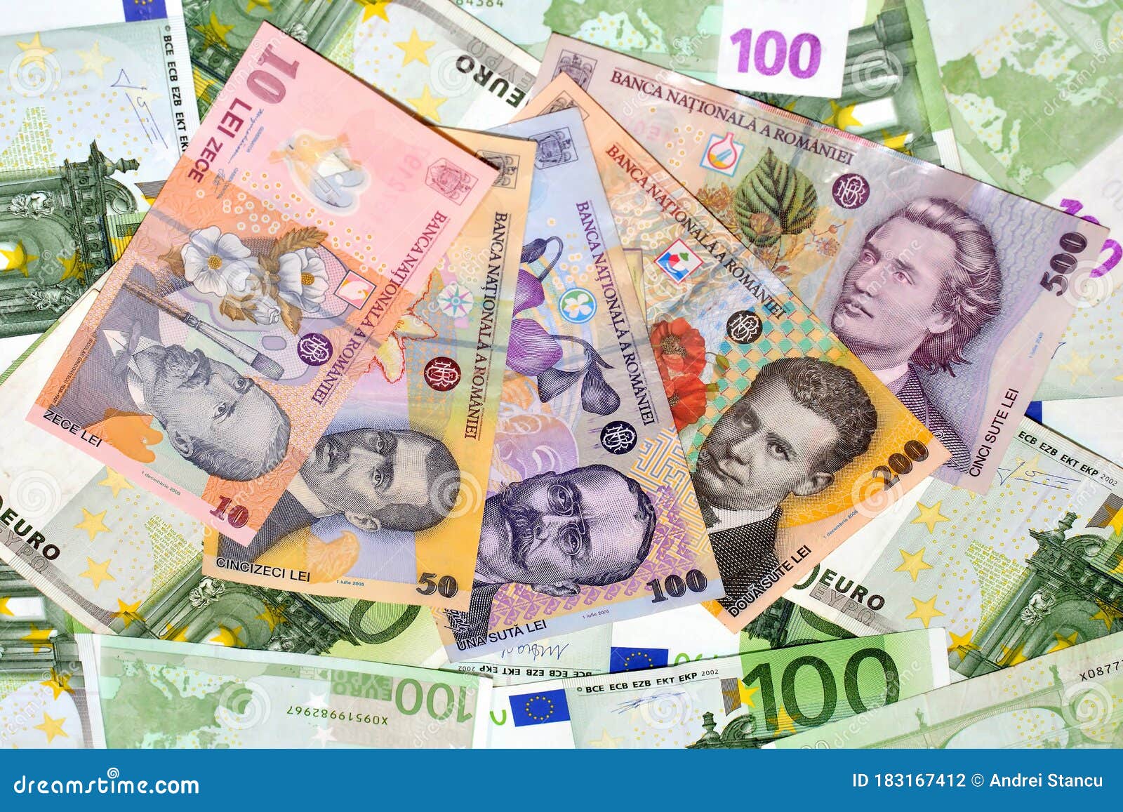 Euro Y Lei Del Dinero De Rumania Foto De Archivo Imagen De Dinero euro-y-lei-del-dinero-de-rumania-foto-de-archivo-imagen-de-dinero