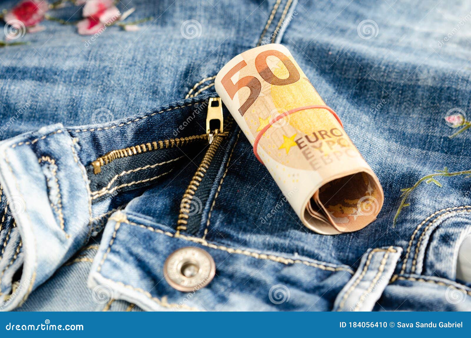 50 Euro on the Zipper of Jeans . Concept of Prostitution or Trafficking and  Exploitation of Women Stock Photo - Image of flirt, sexual: 184056410