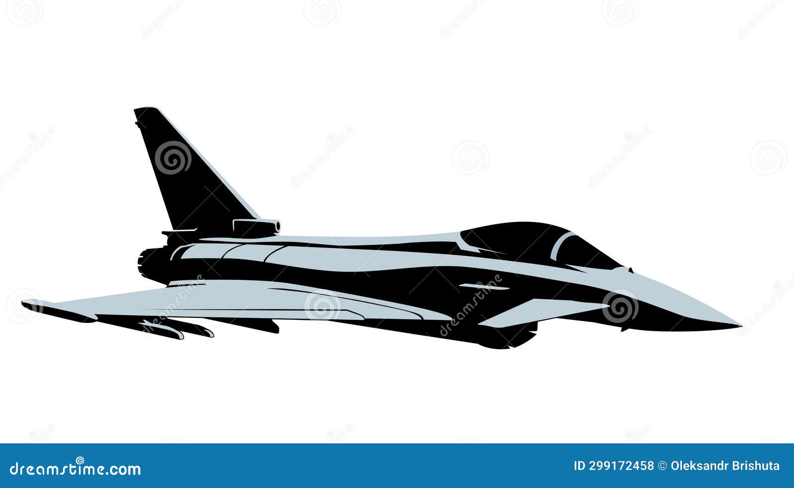 eurofighter typhoon fighter jet. a modern supersonic combat aircraft.