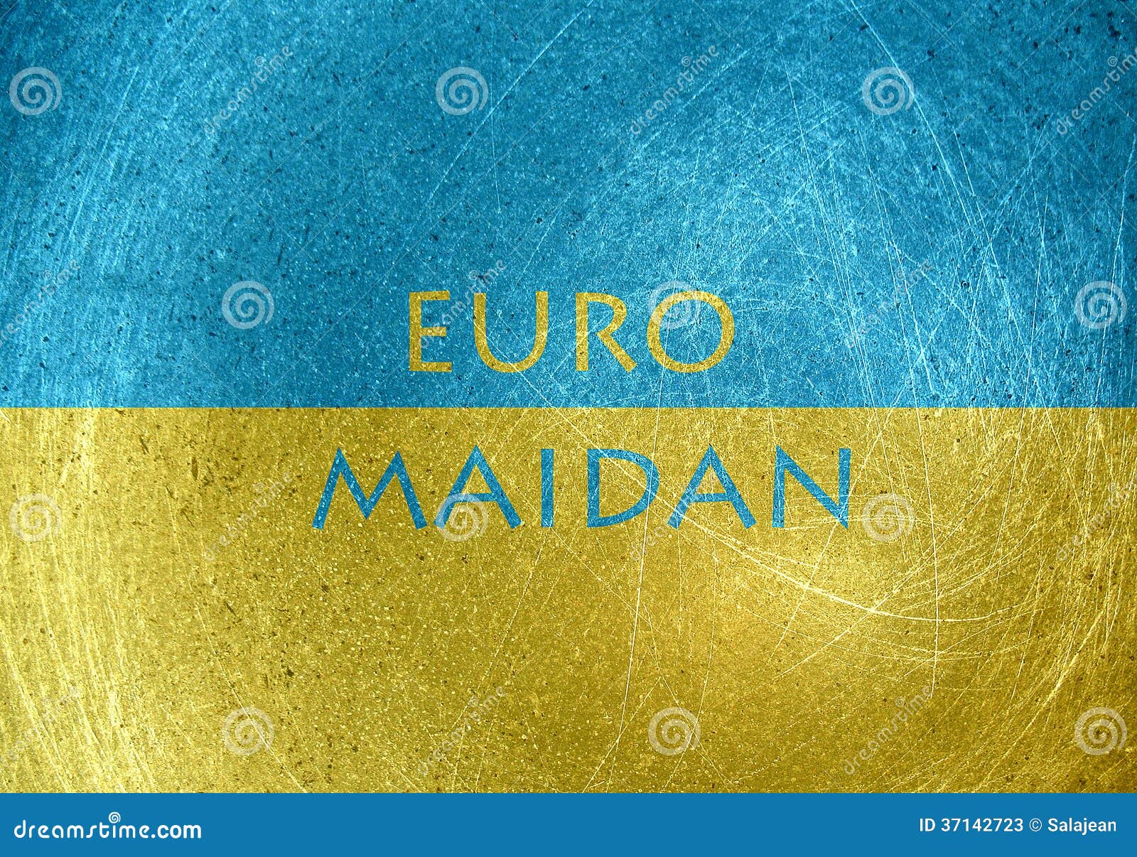 euromaidan - euro square motif with the flag of ukraine