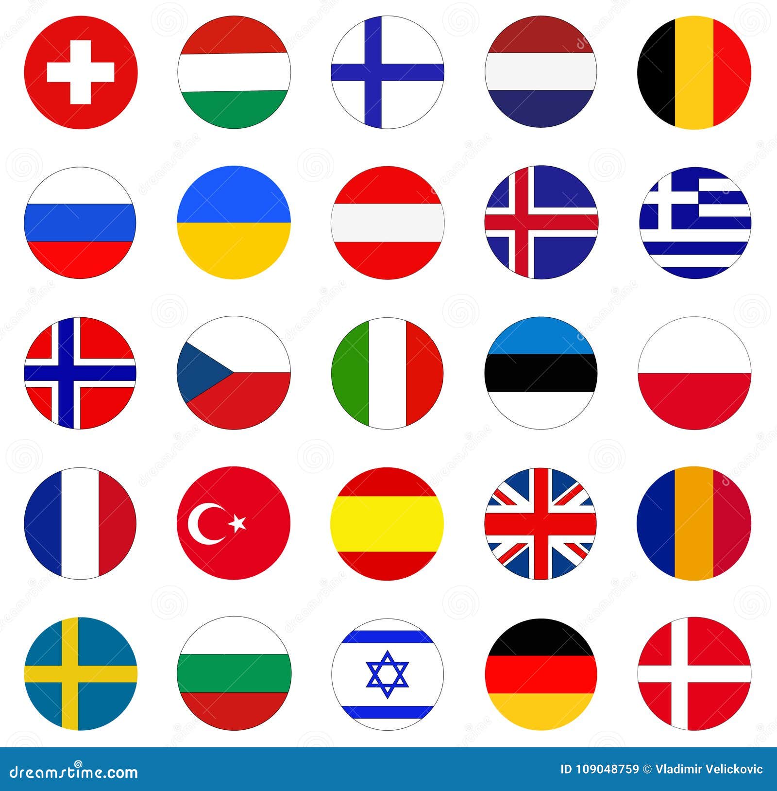 Europaische Flaggen Flaggen Von Landern In Europa Vektor Abbildung Illustration Von Europaische Flaggen