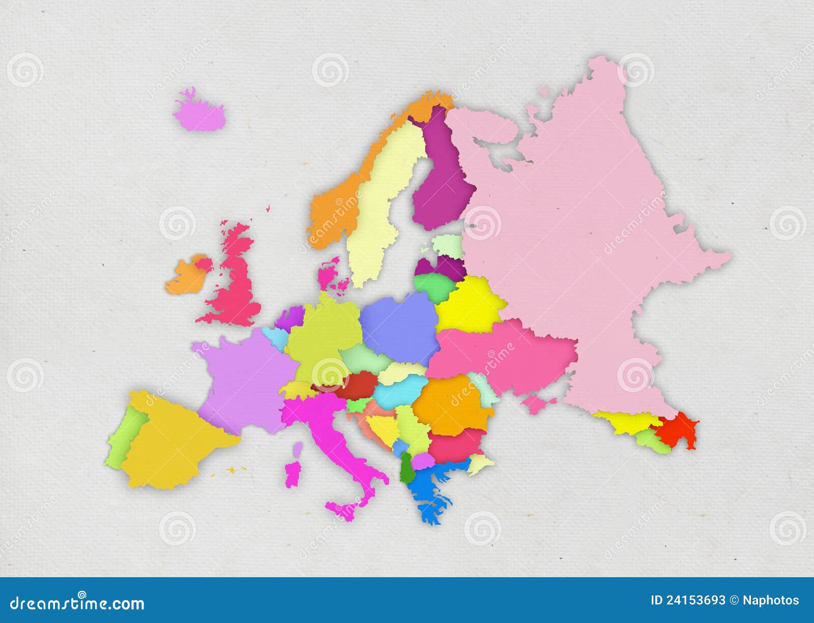 Europa Karte Stock Abbildung Illustration Von Karte