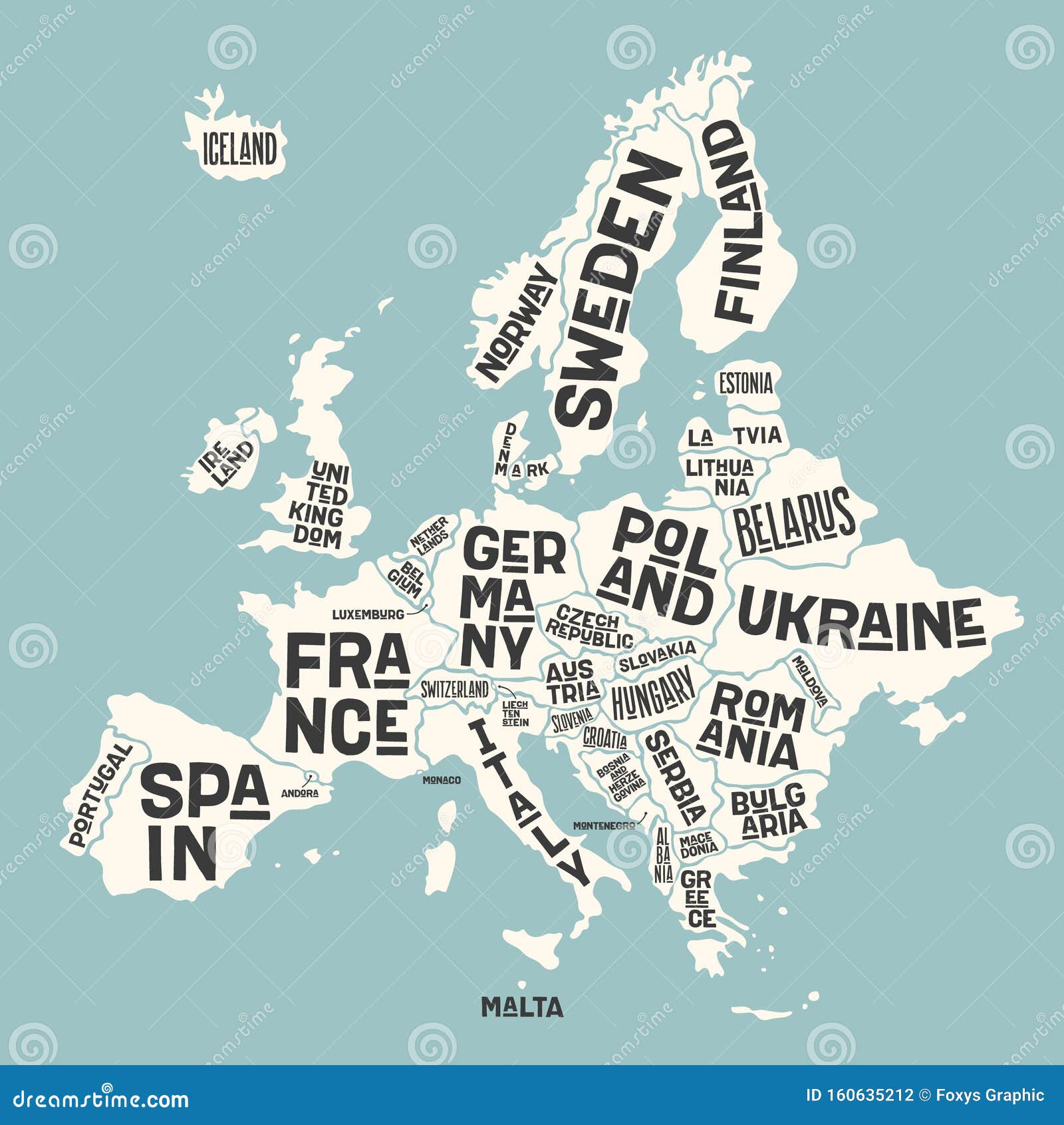 Europa, Mappa La Mappa Dell'Europa Con I Nomi Dei Paesi