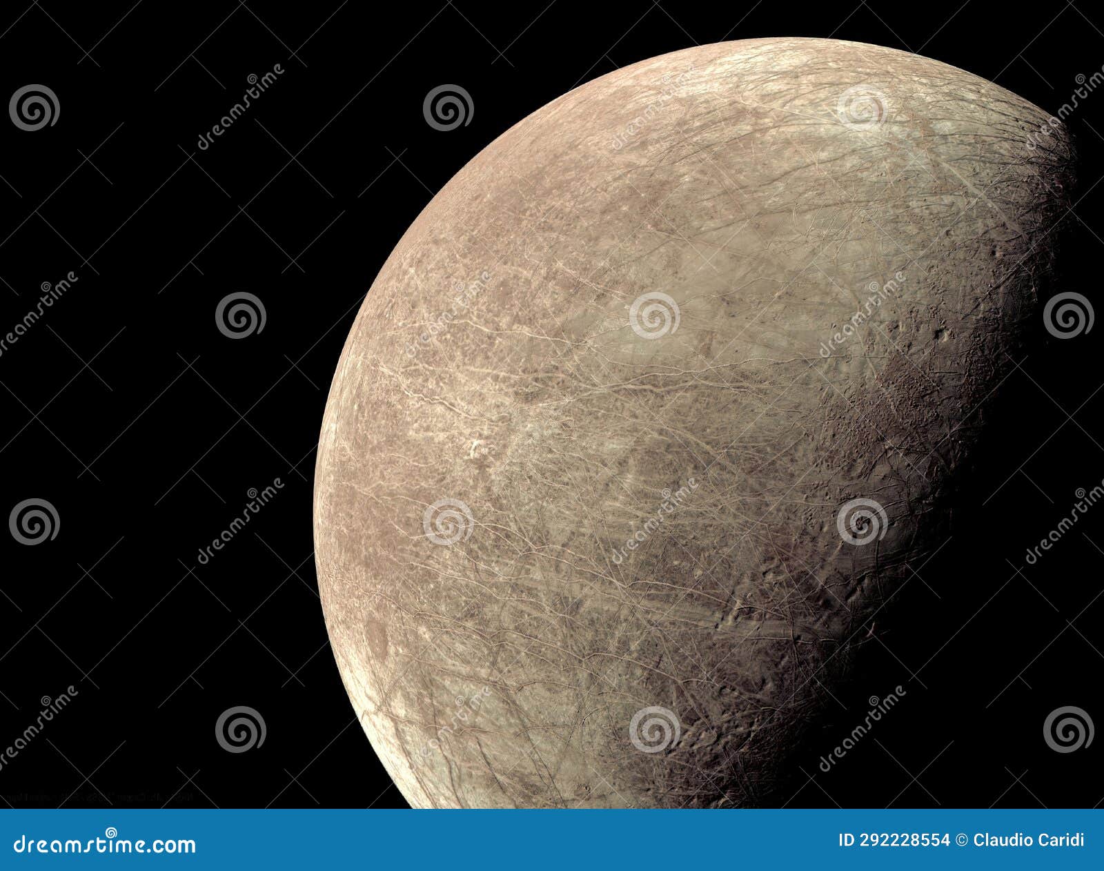 europa, a moon of planet jupiter