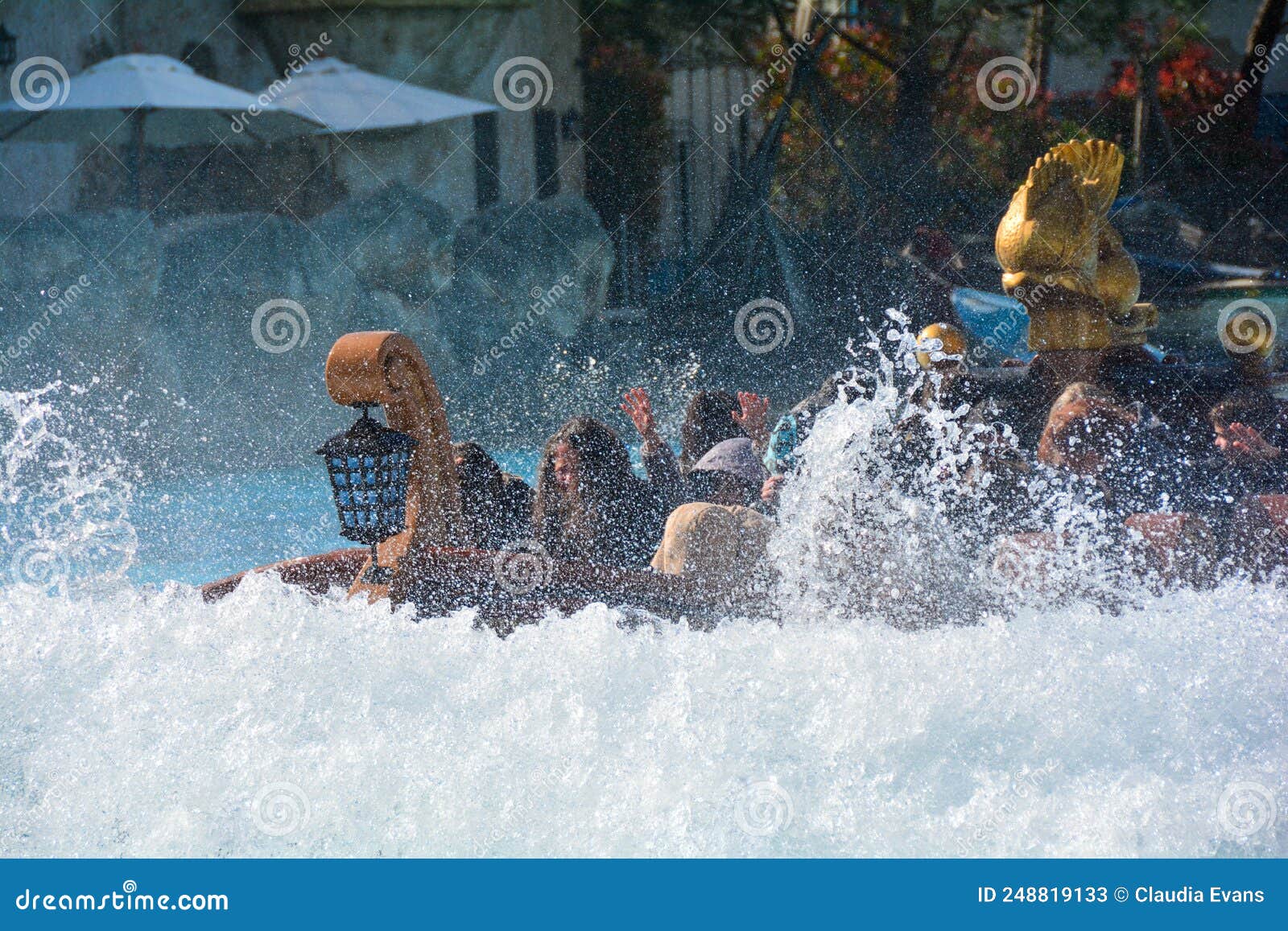 Europa Park, Rust, Germany, April 20th 2022 Water Roller Coaster