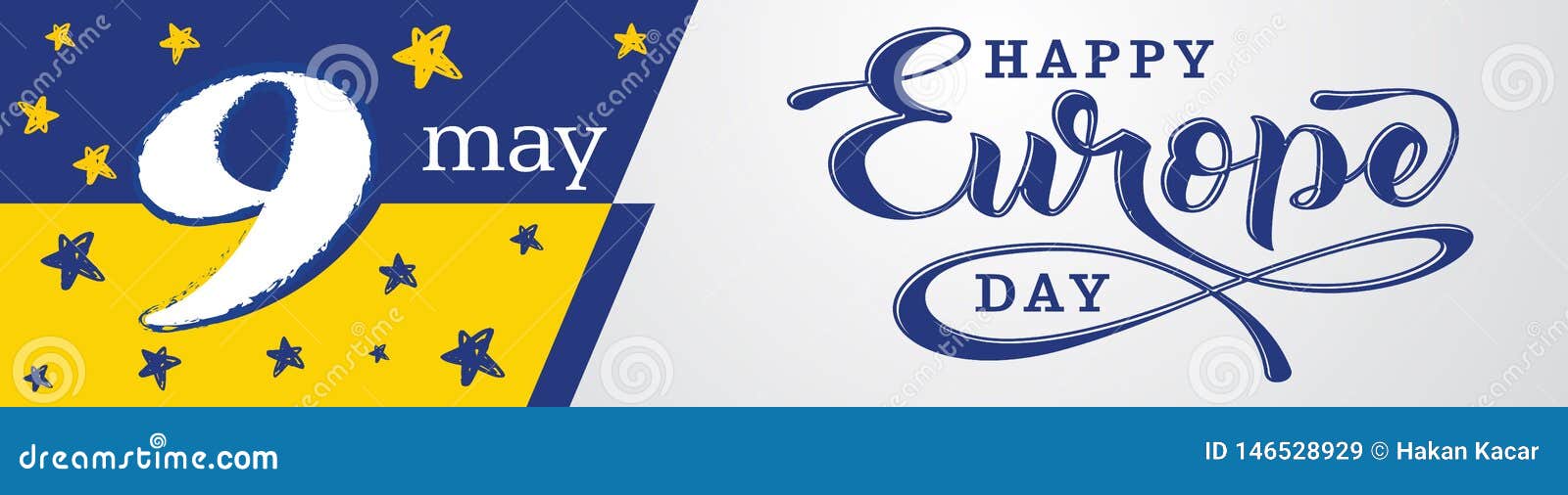 Europe Day. Annual Public Holiday in May Stock Vector Illustration of