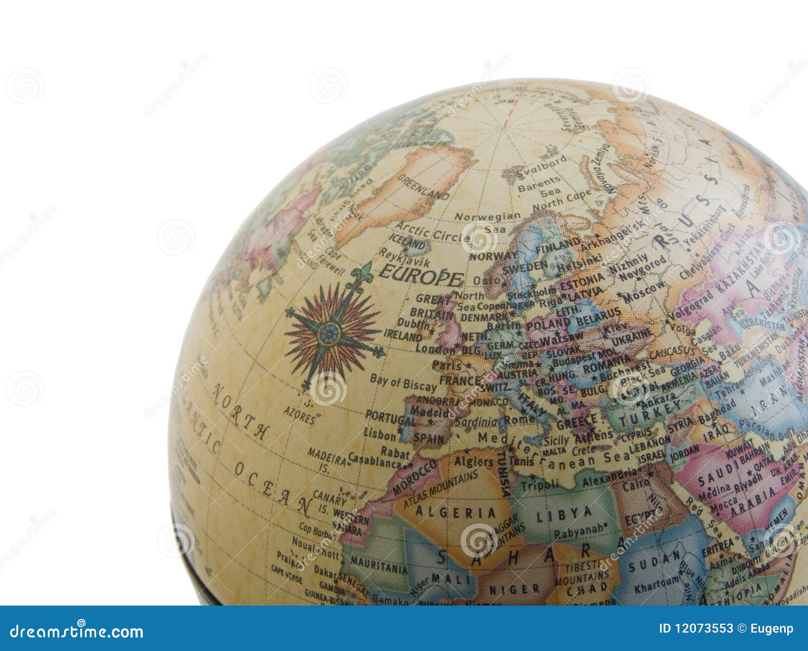 Europe on the globe stock image. Image of bounds, global - 12073553