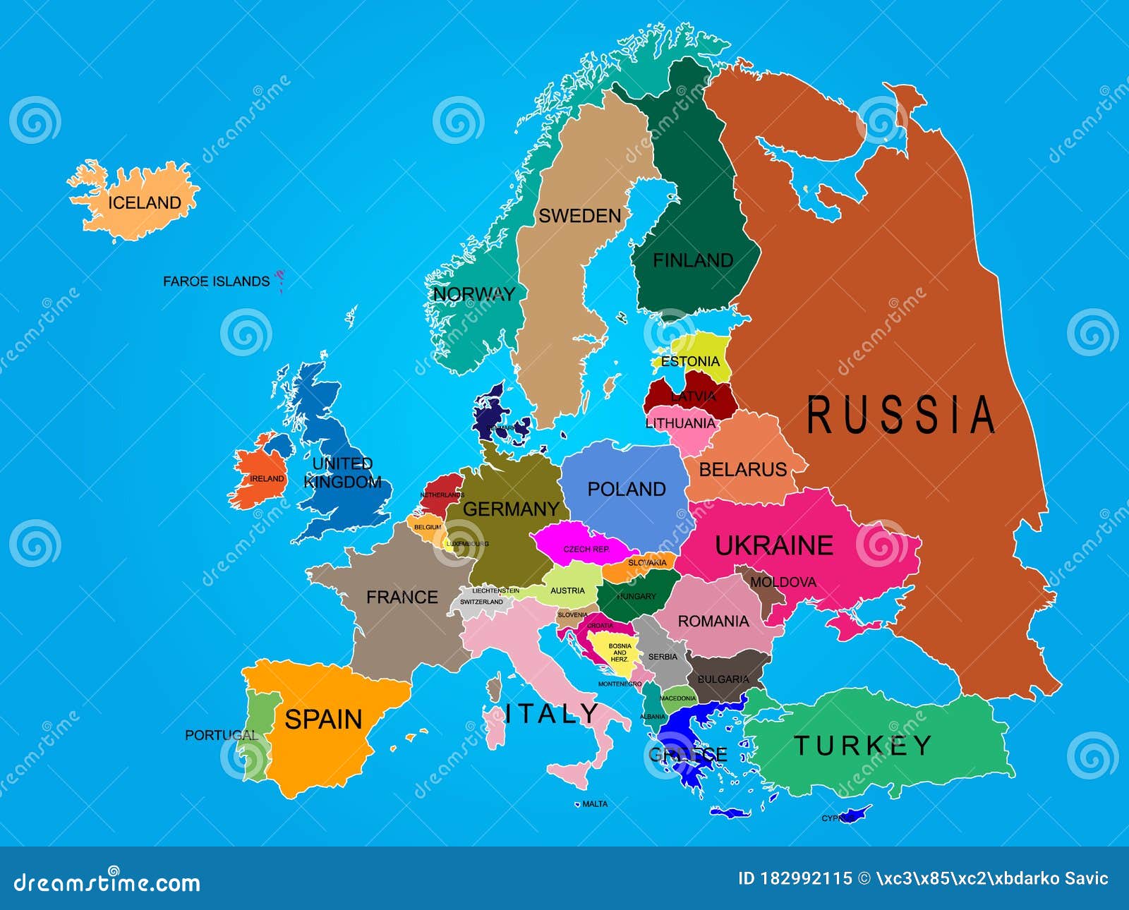 map of europe countries