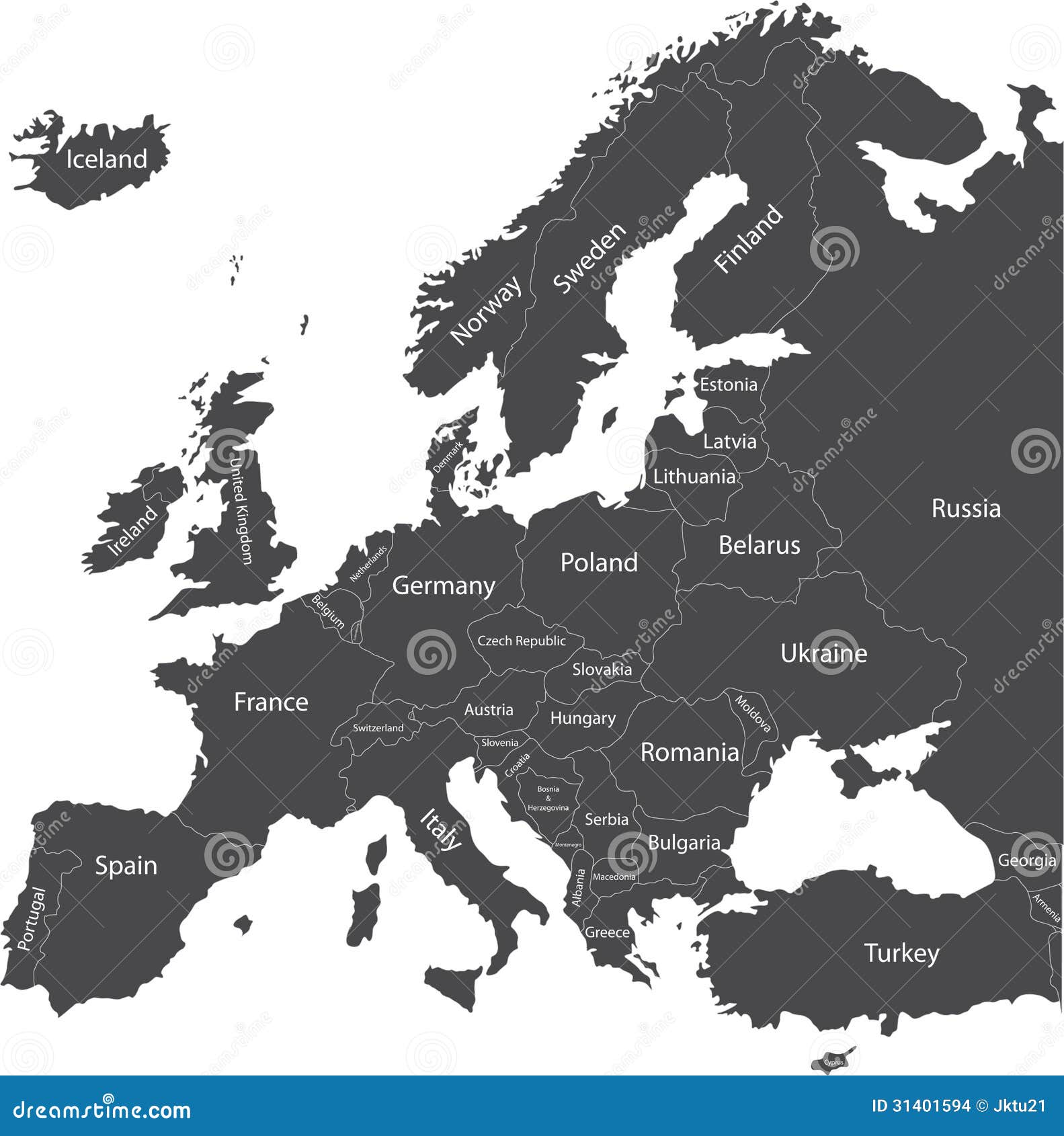 europe political map