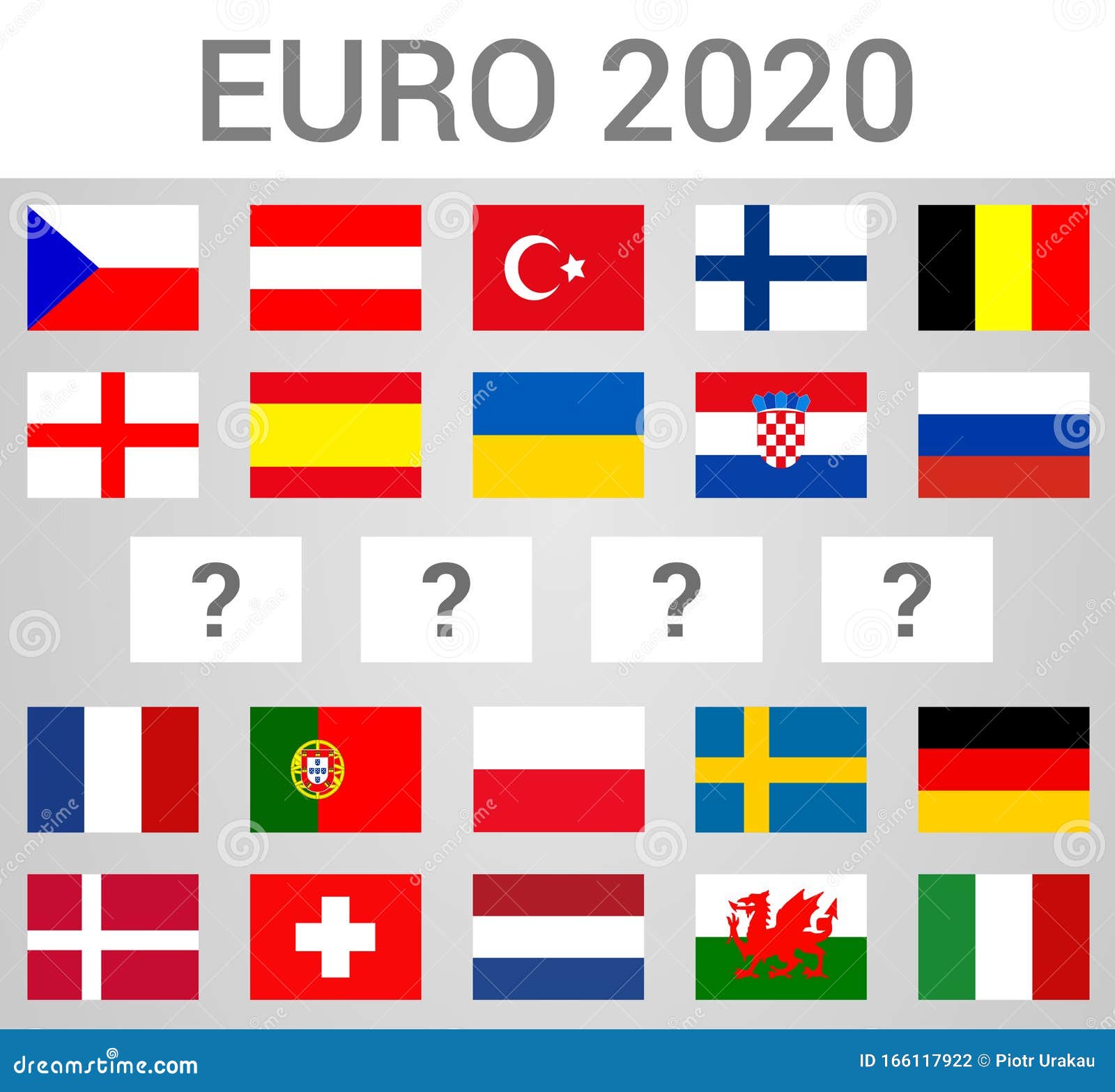 2020 European Football Championship Composition Stock ...