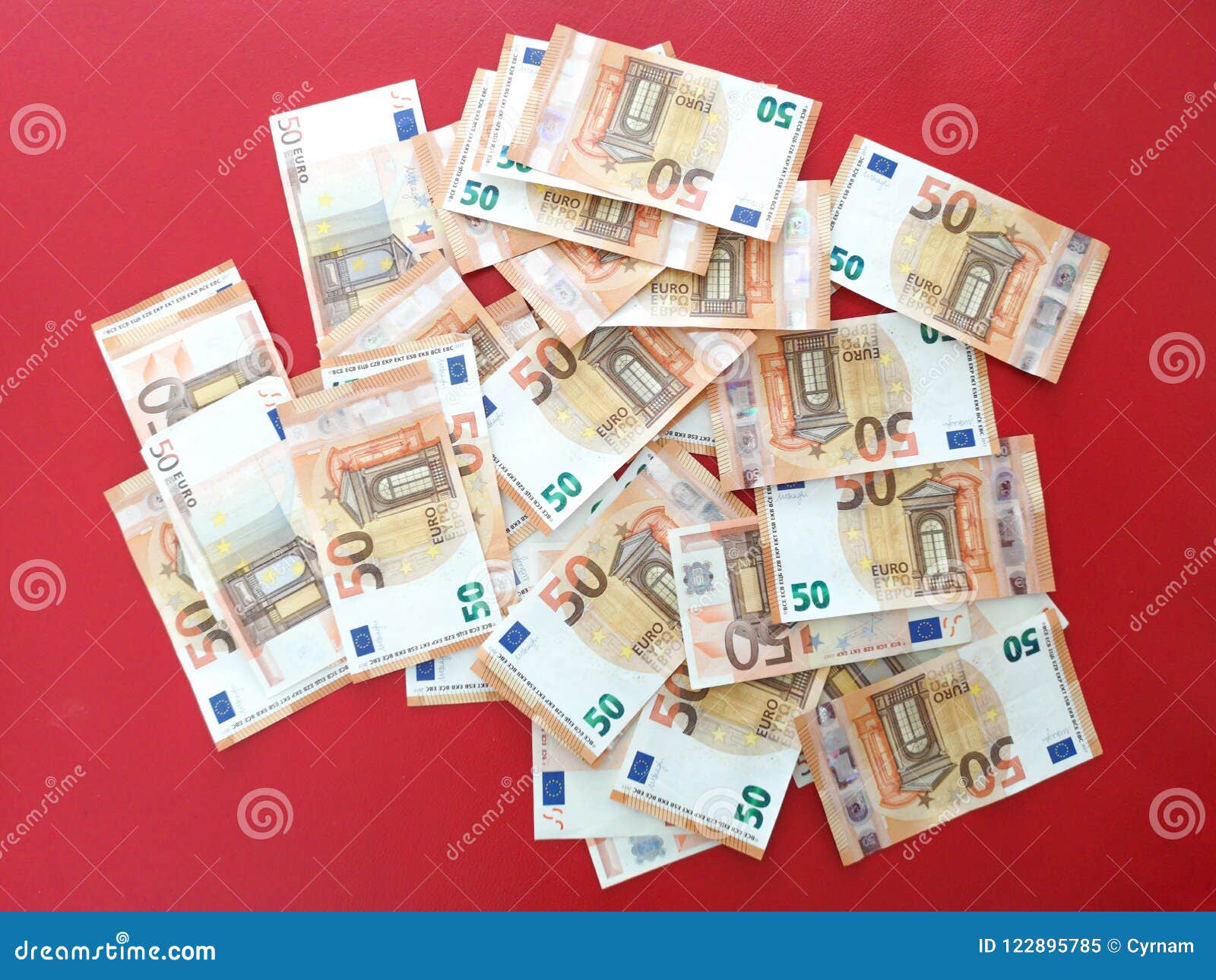 European Money Fifty Euro Bills On Red Carpet Euro Money Overflowing Background Euro Bank Notes Stock Image Image Of Cash Flow