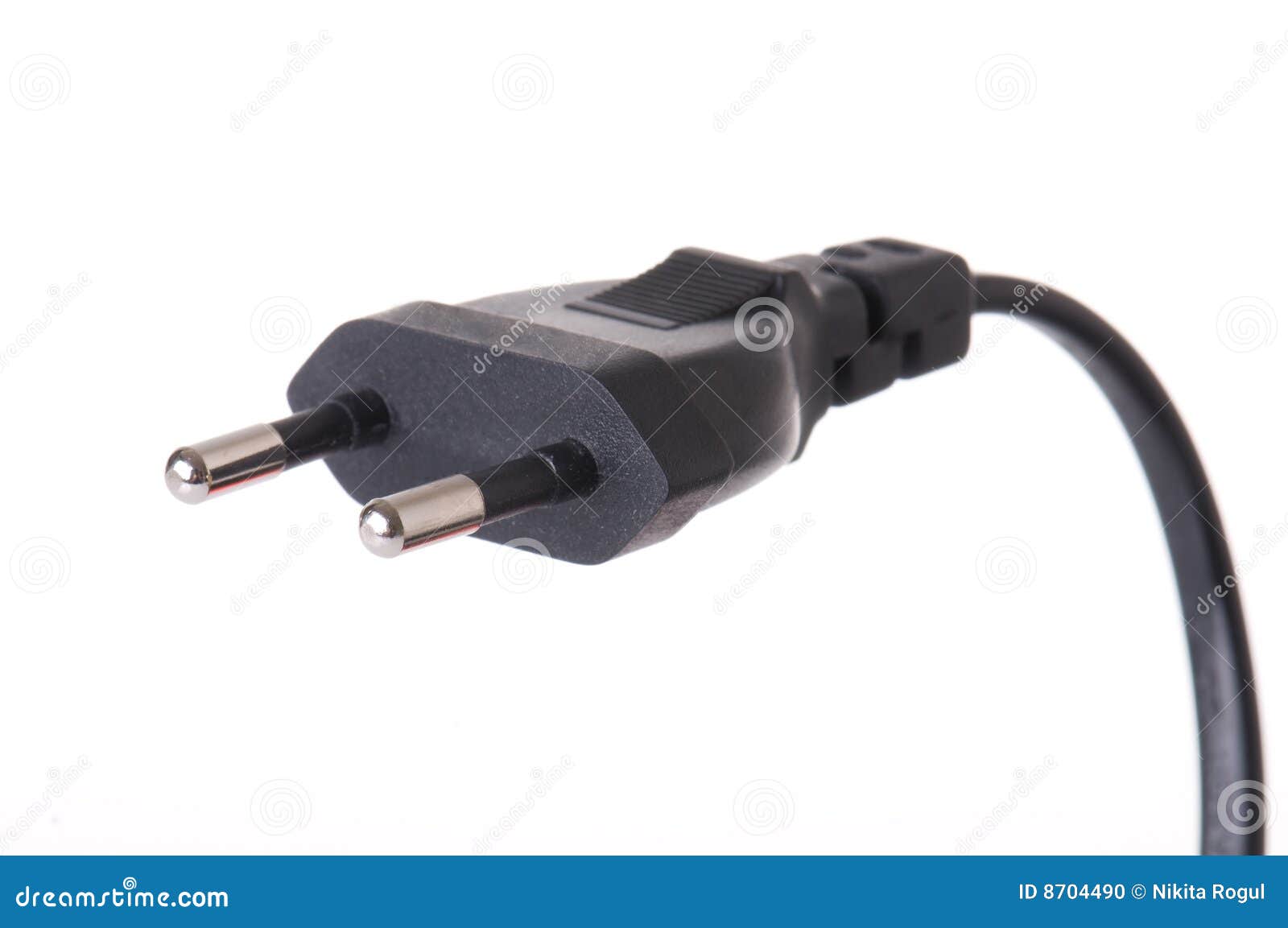 European power plug stock photo. Image of plastic, cable 8704490