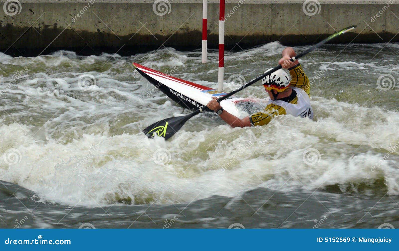 European Slalom Canoe Champion Editorial Stock Image Image of krakow
