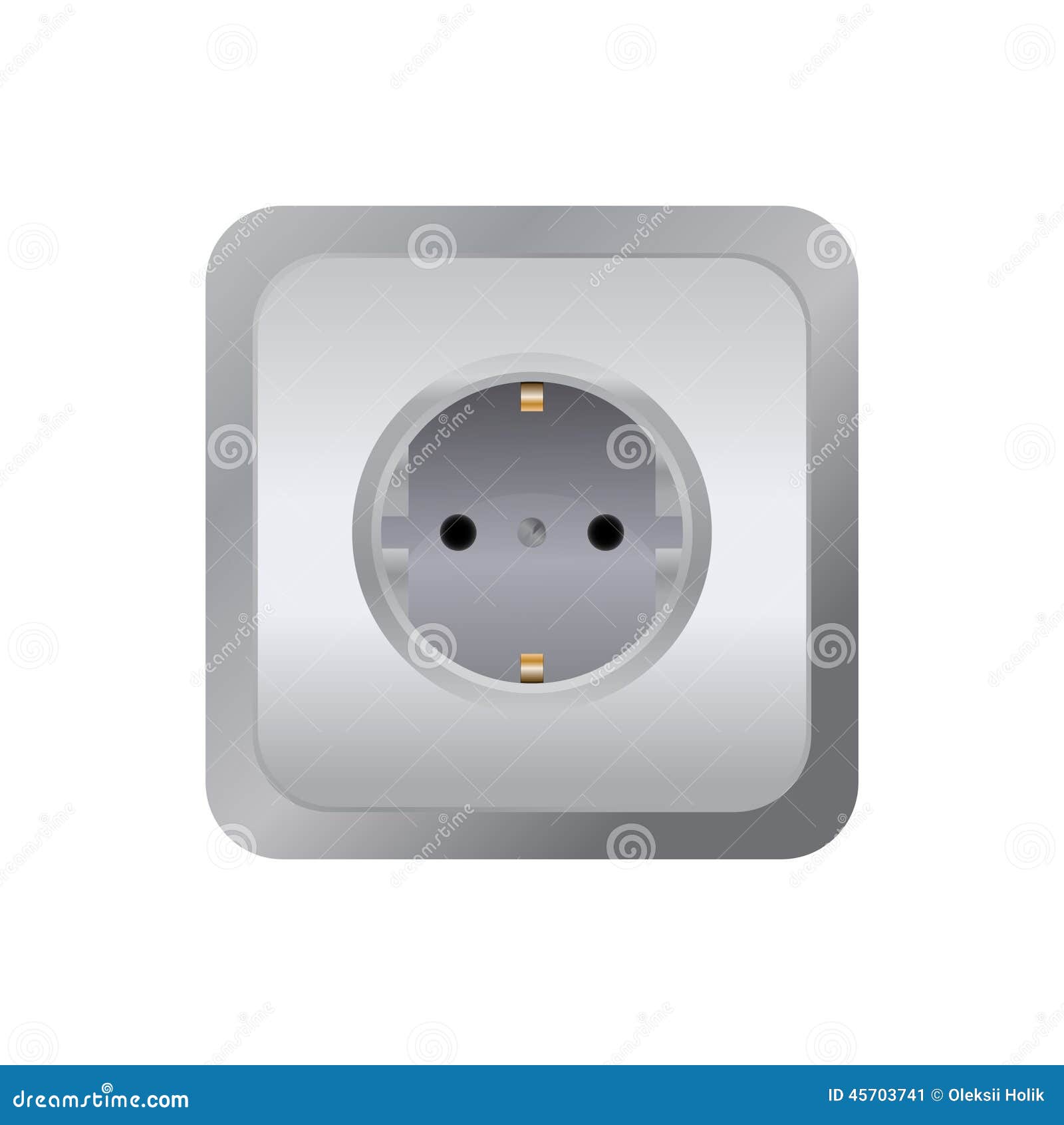 European Wall Outlet Isolated Stock Illustration Illustration of icon