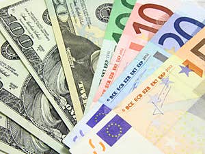 Euros And Dollars Stock Image Image Of Financial Global 3737423