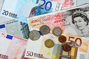 Euros And Pounds Editorial Photo Image Of Currency 31759061
