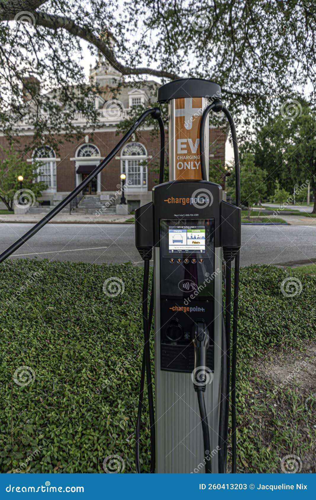 EV Charging Station in Eufaula Editorial Stock Photo Image of motor