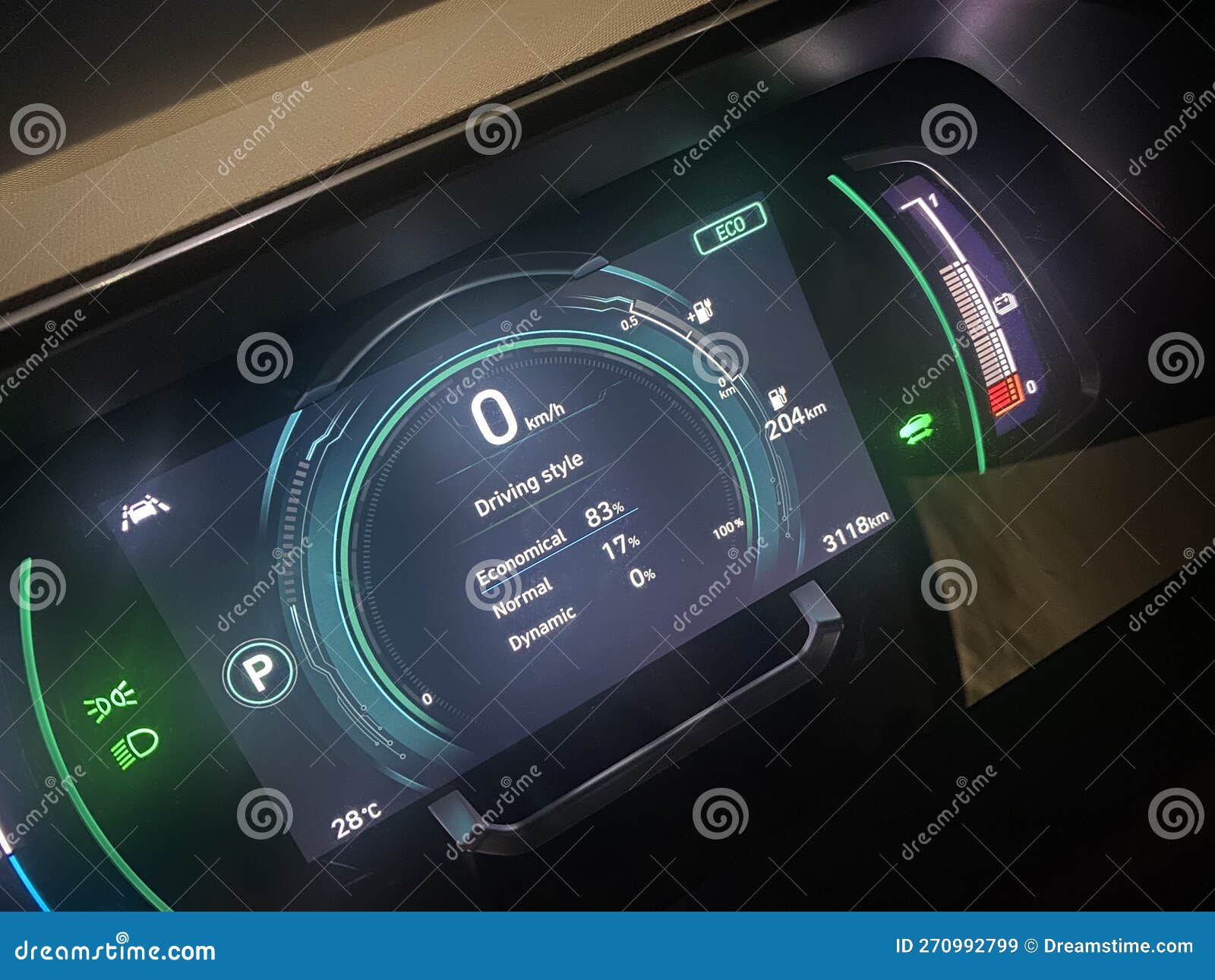 EV Electrical Car Vehicle Battery Charging Low Stock Image Image of