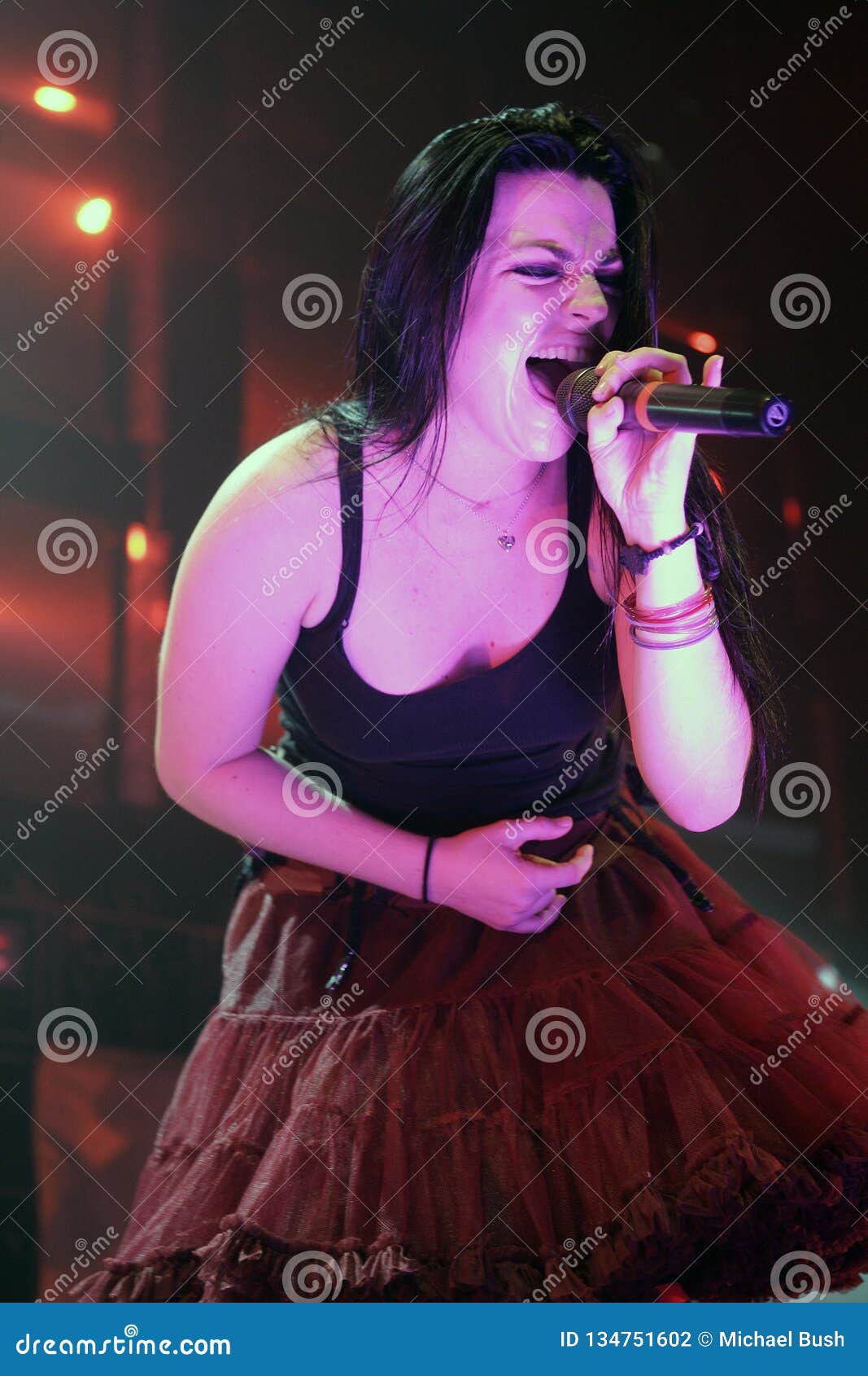 Evanescence Performs in Concert Editorial Photography - Image of ...