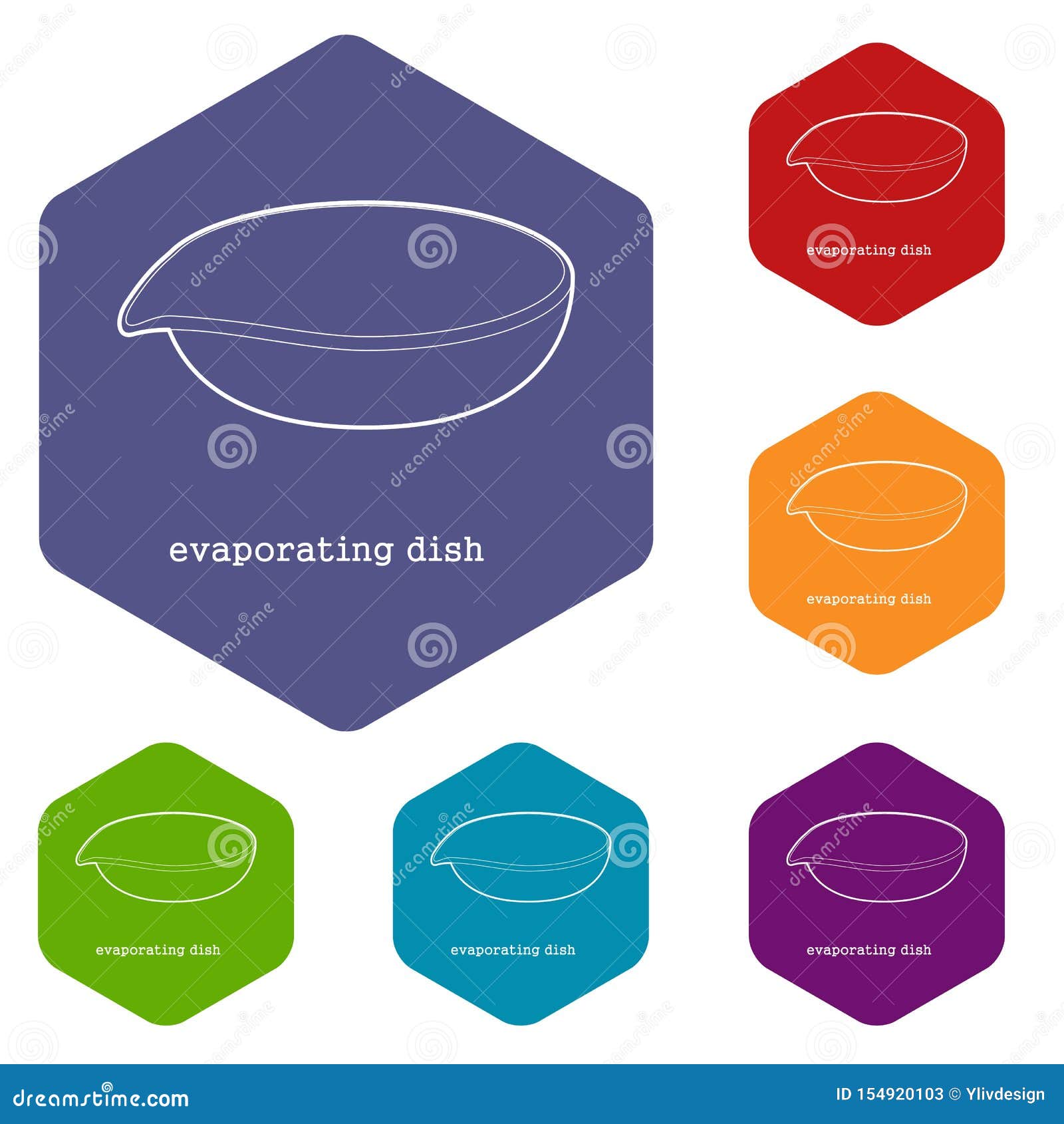 Evaporating Dish Icon Outline Stock Vector Illustration of knowledge