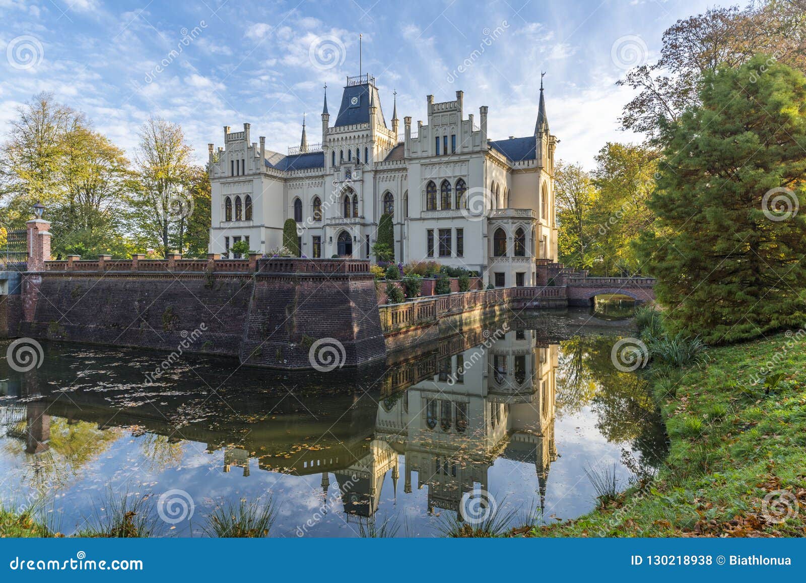 evenburg castle in leer built in neo-gothic style