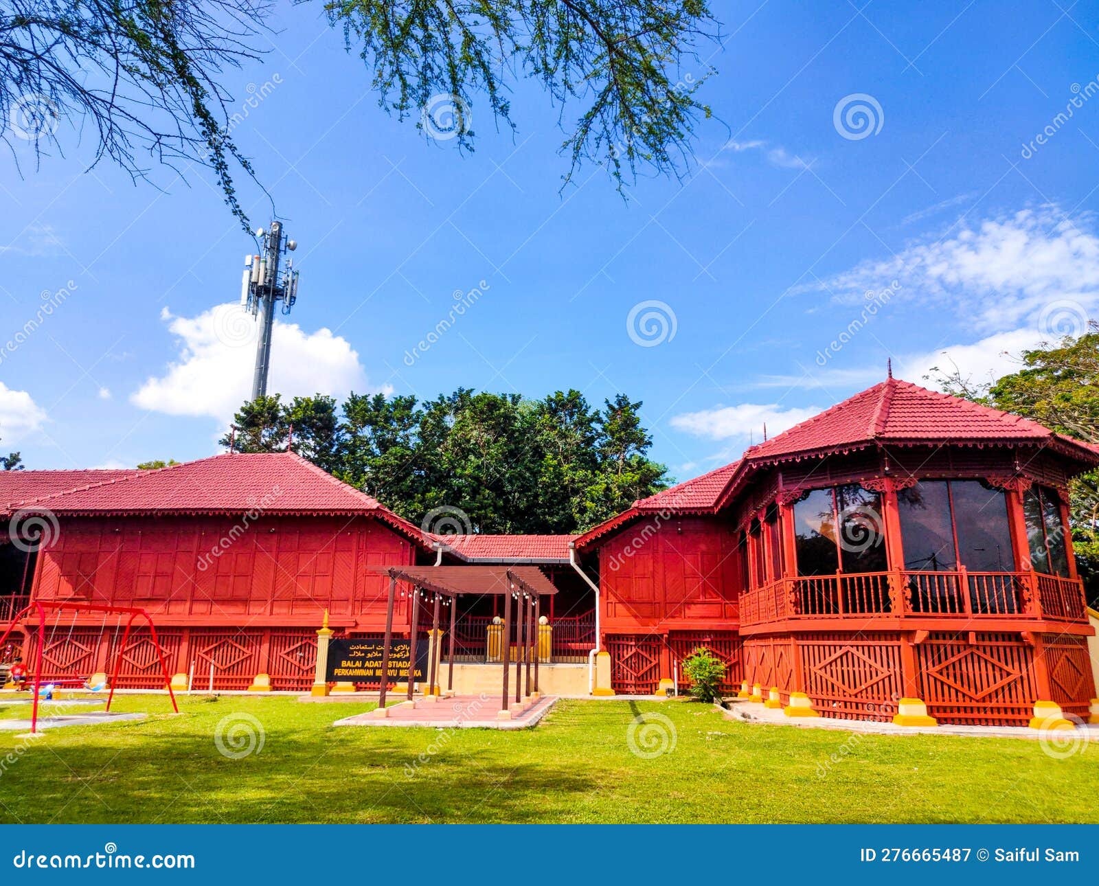 Evening Atmosphere at the Melaka Alor Gajah Customs Museum Editorial