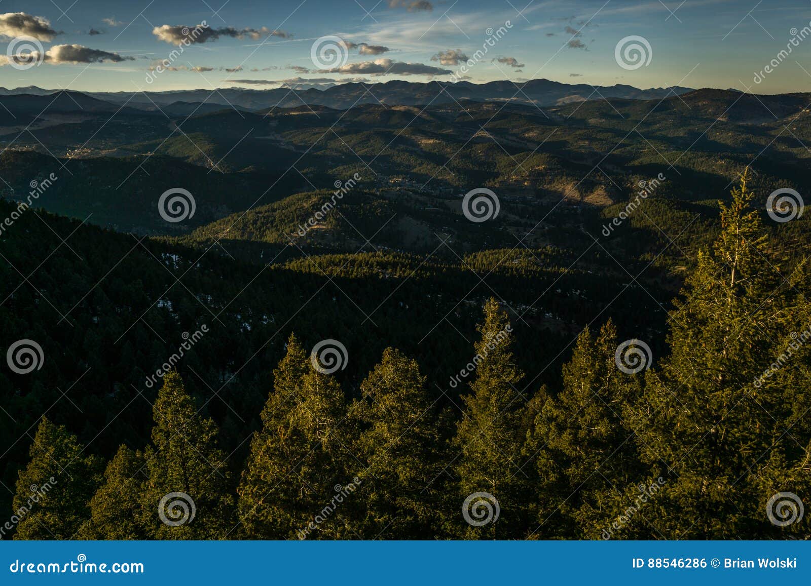 evening in evergreen, colorado