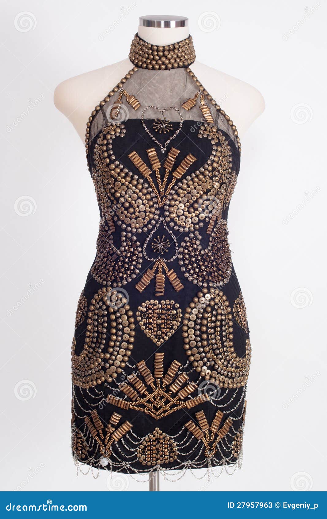 evening gown white color