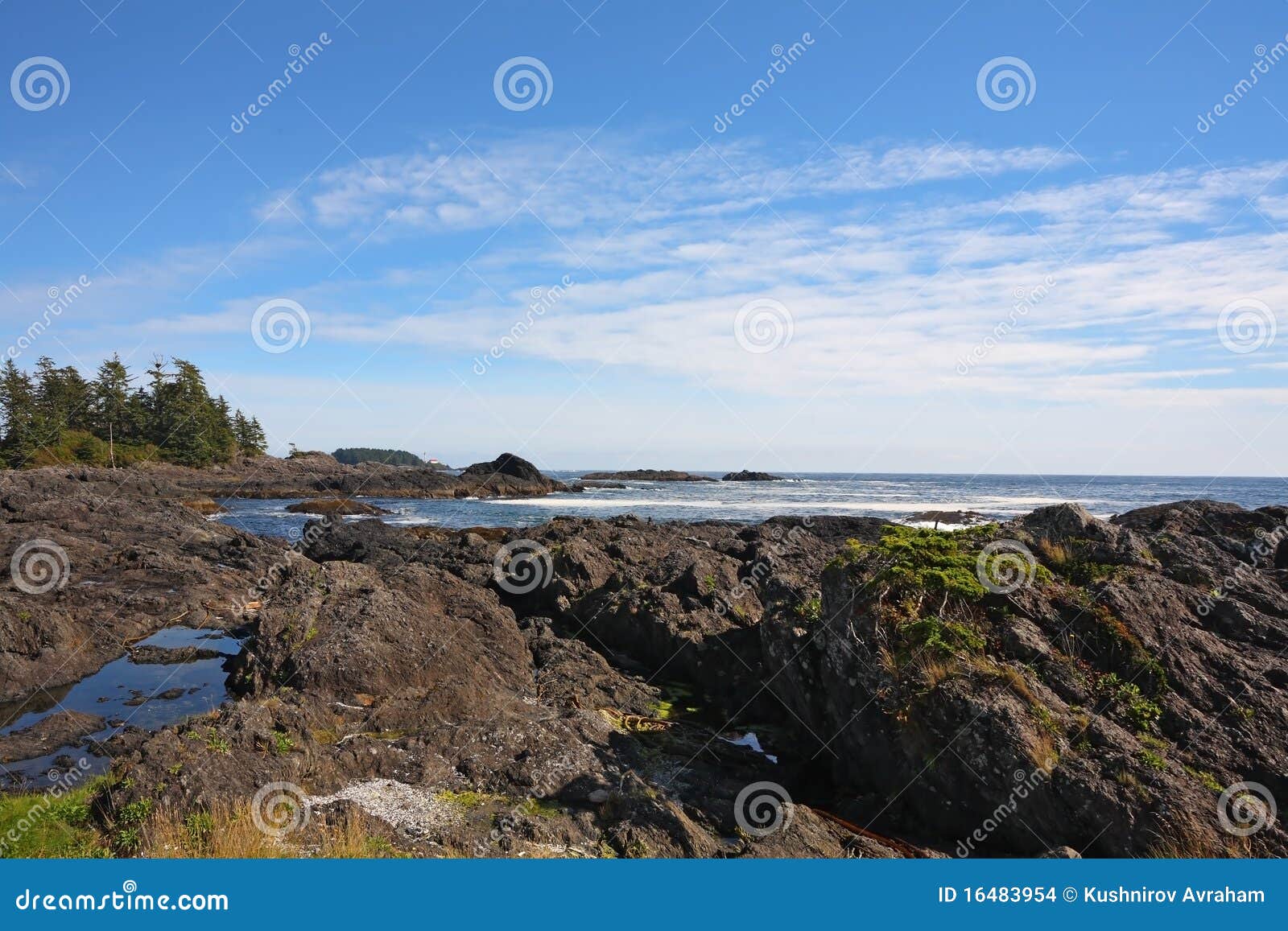 Evening Low Tide on the Pacific Beach Stock Photo Image of horizon