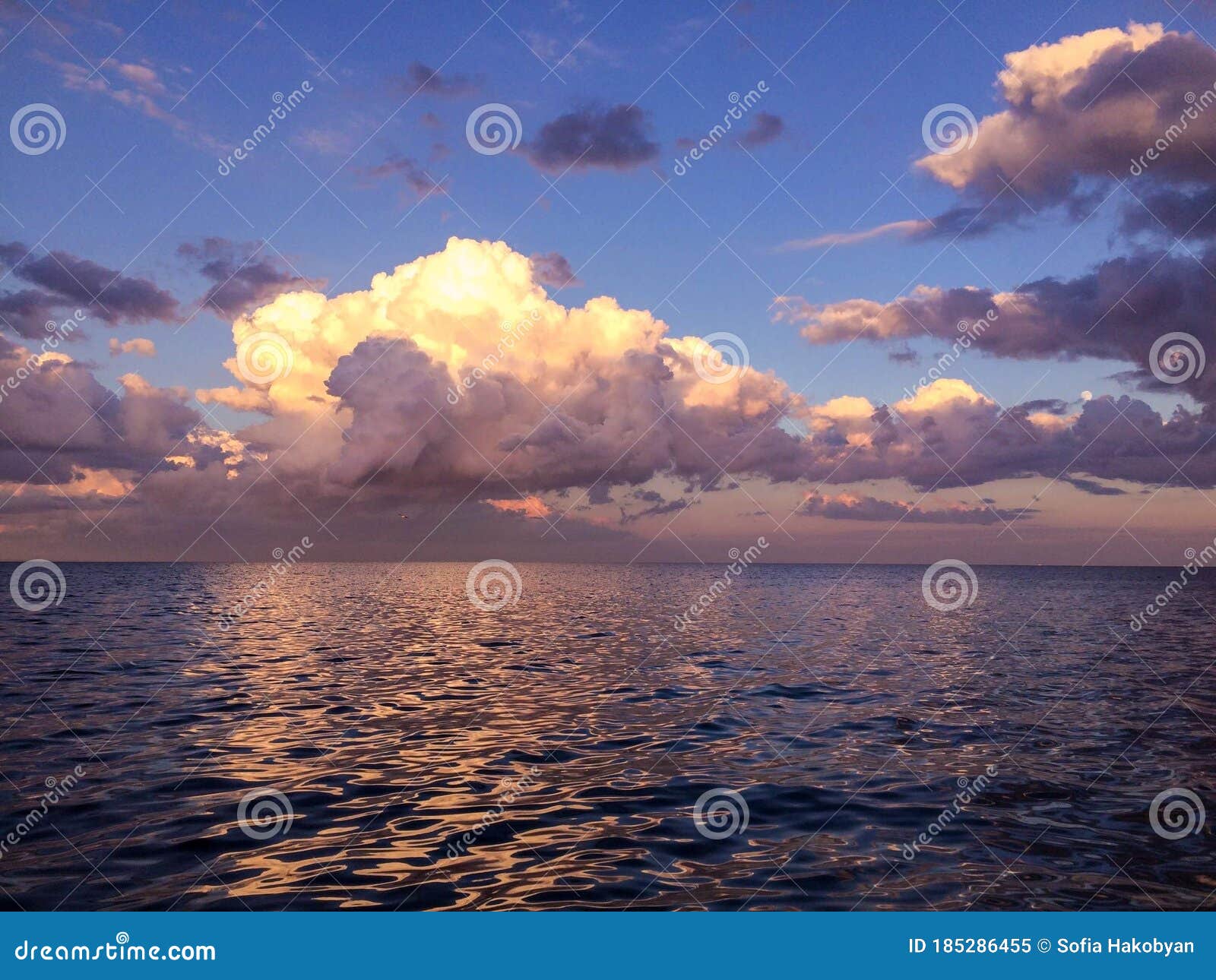 evening taganrog bay.