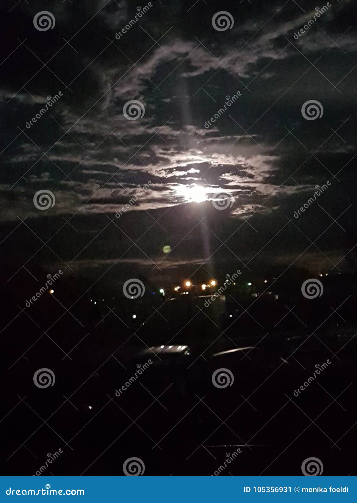 evening time in coober pedy moon is huge magnificent extraordinary