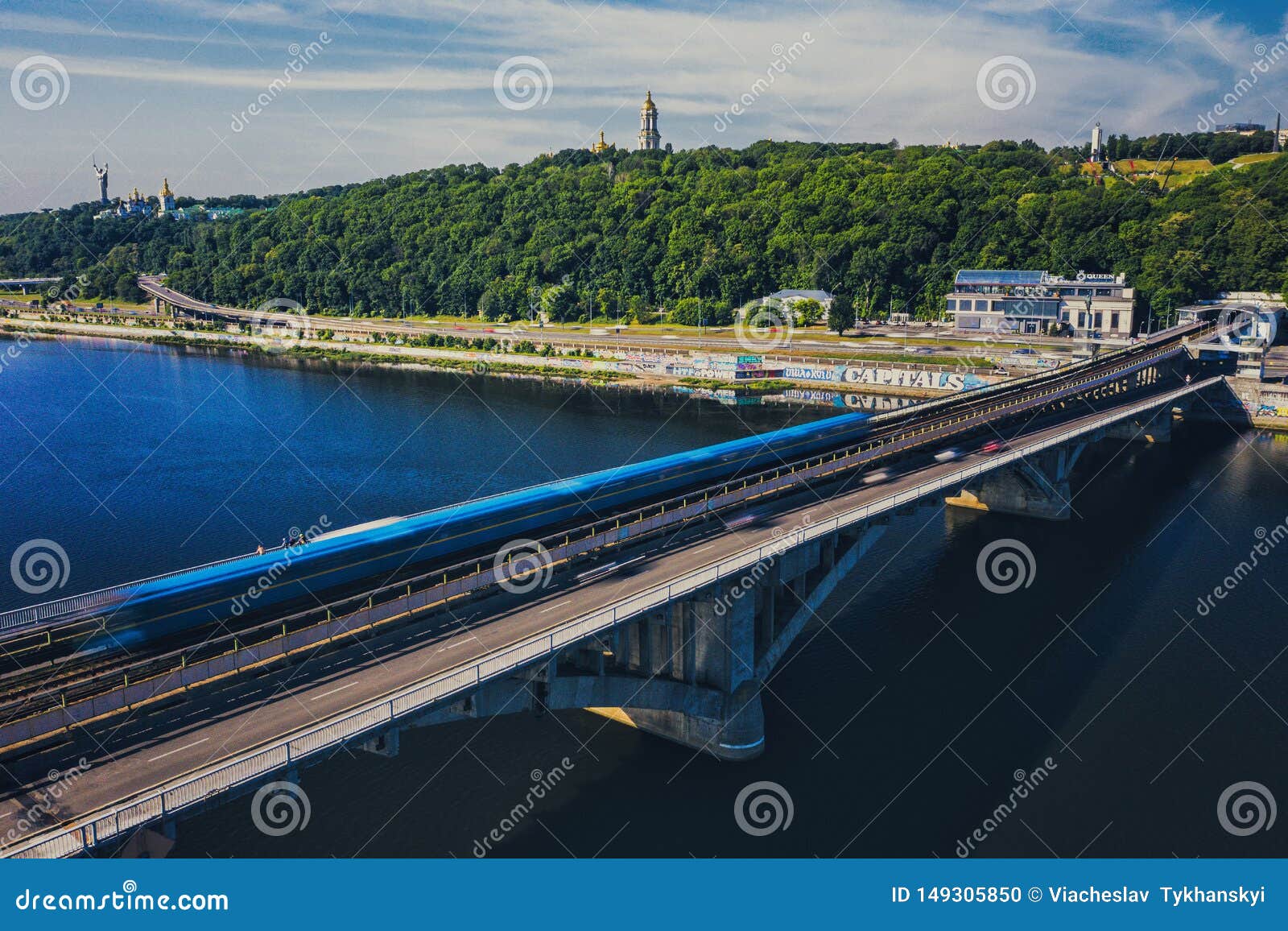 Evening View from the Roof of the Kiev . Kiev, Ukraine Stock Photo