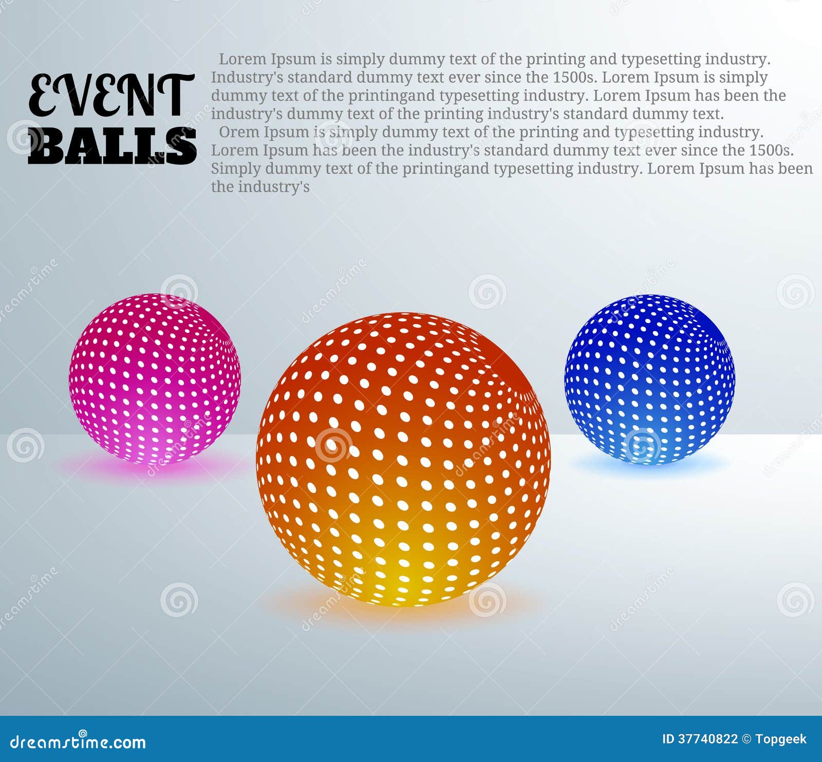 Event balls stock vector. Illustration of holiday, festival 37740822