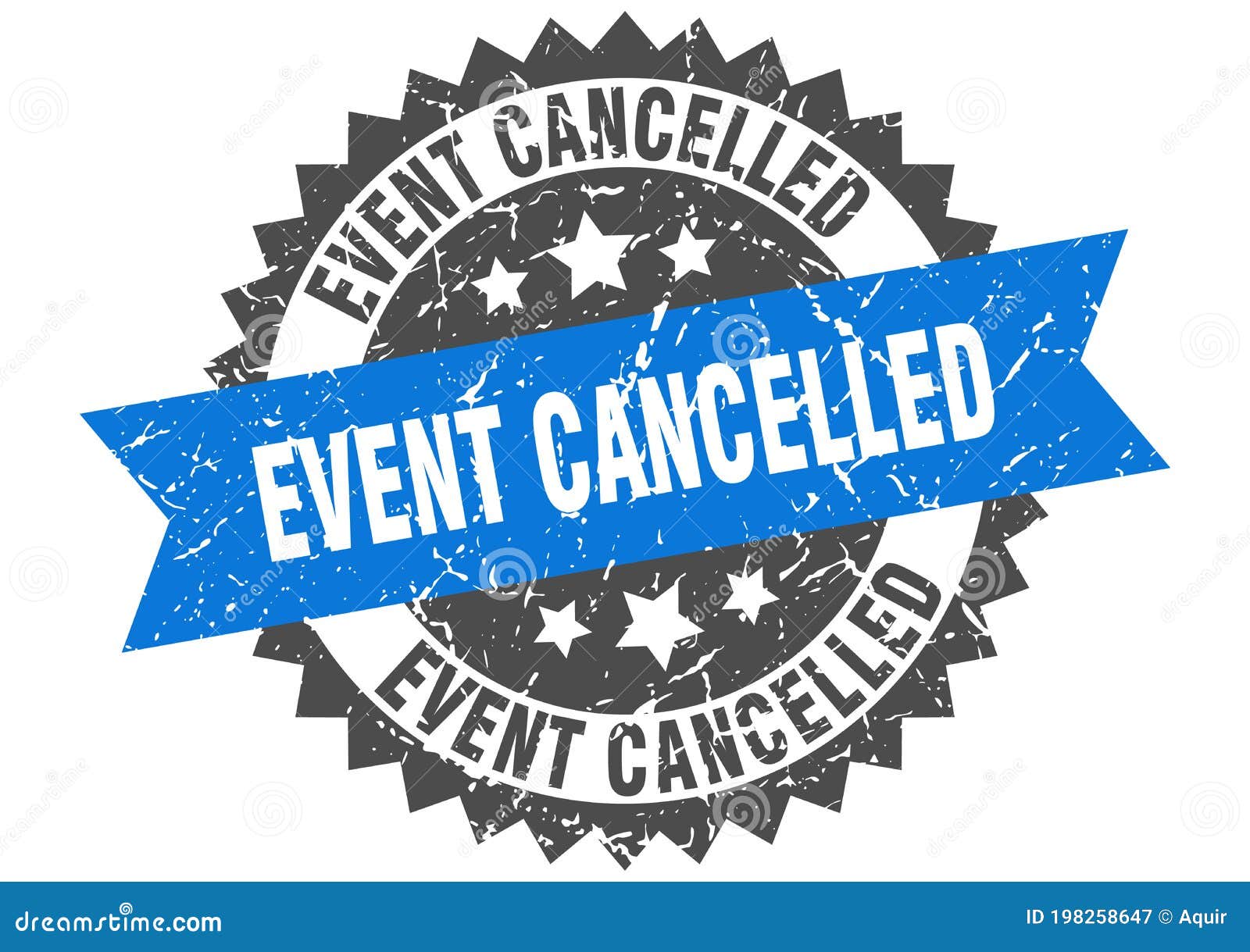 Event Cancelled Stamp. Event Cancelled Grunge Round Sign Stock Vector