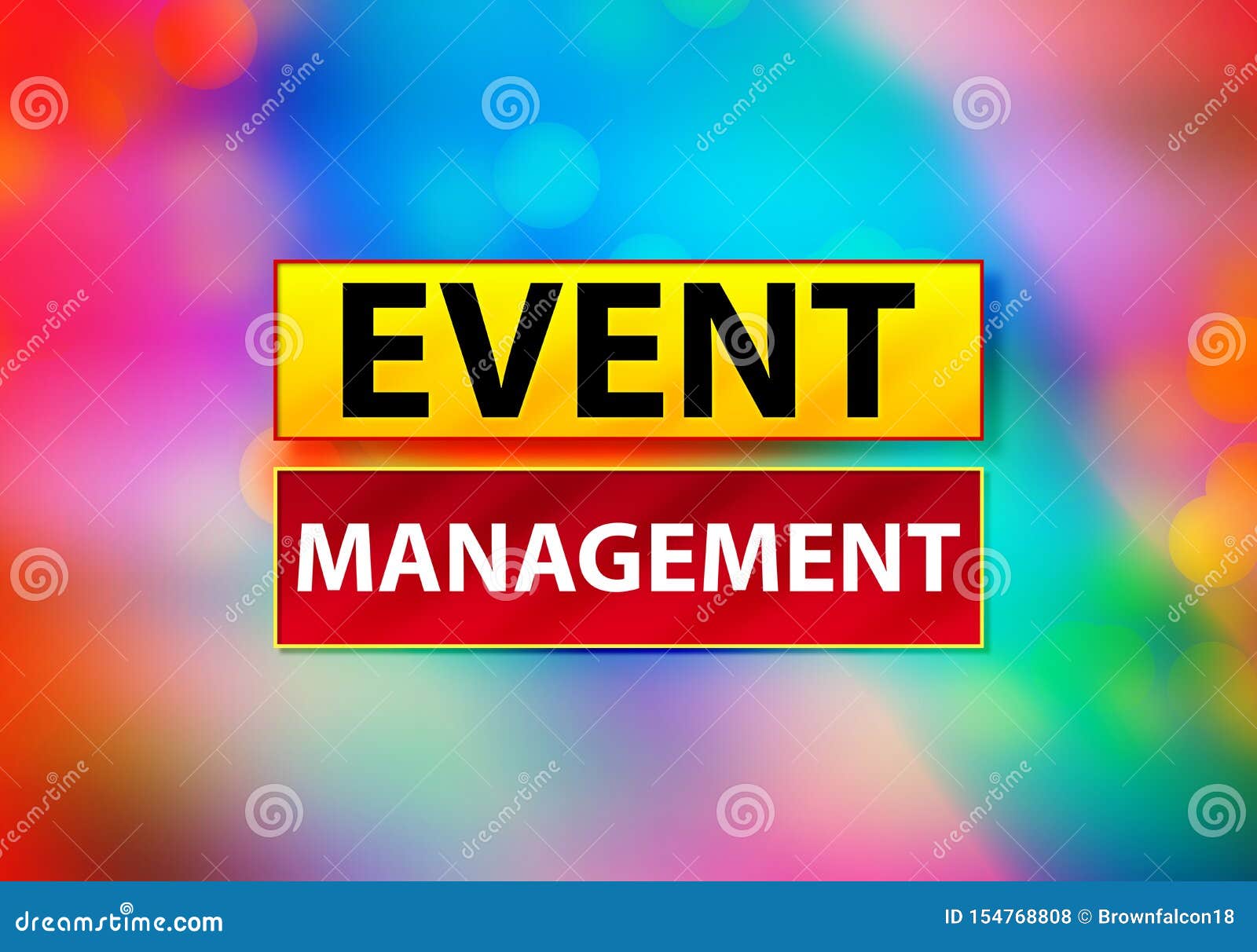 Event Management Abstract Colorful Background Bokeh Design Illustration  Stock Illustration - Illustration of social, organize: 154768808