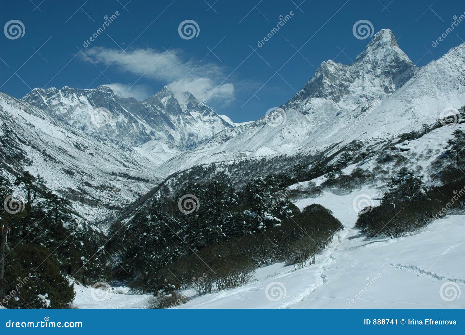 everest and ama dablam mount