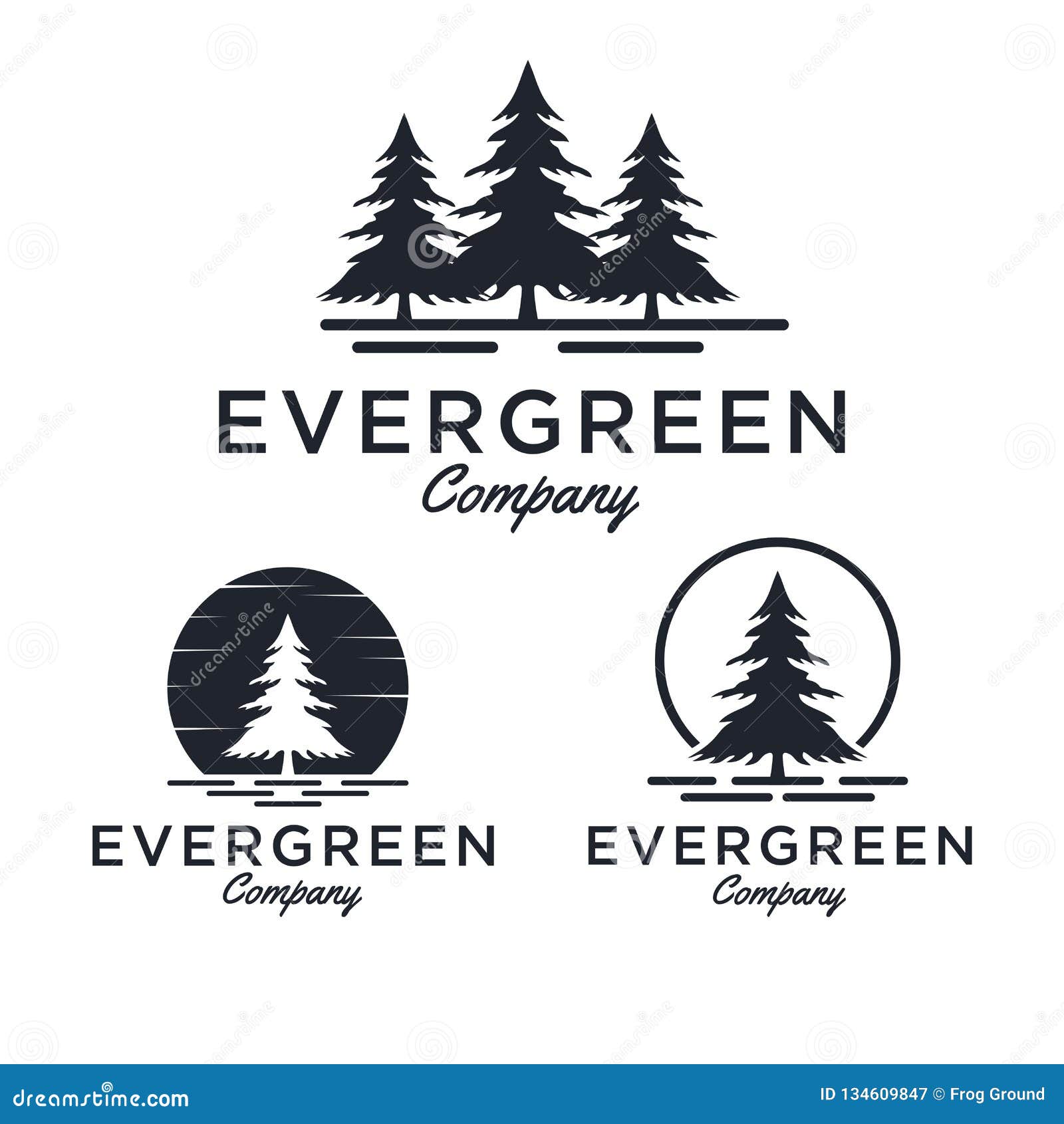 evergreen / pine tree logo  inspiration - 