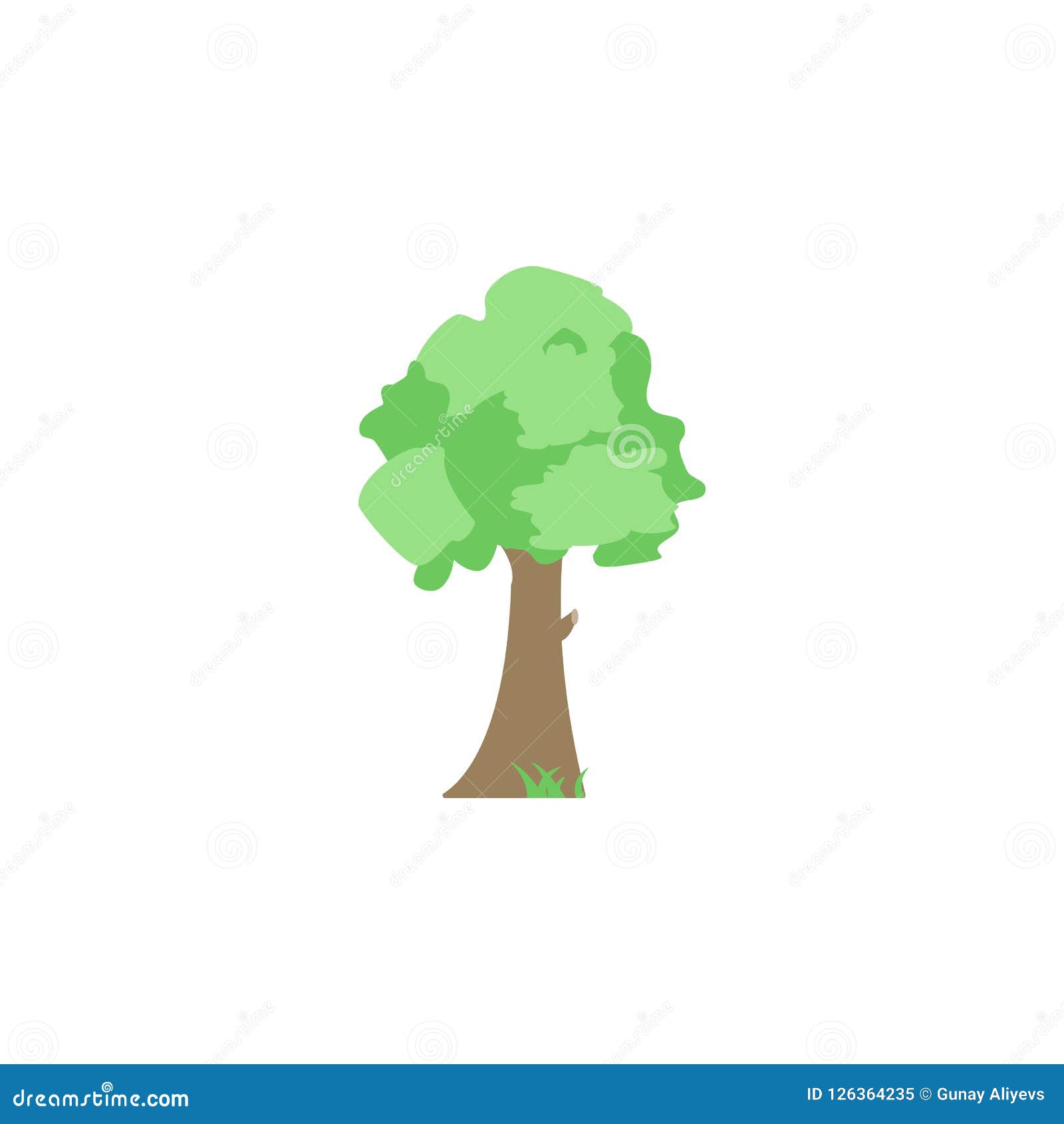 evergreen tree colored icon.  of colored autumn icon for mobile concept and web apps. colored evergreen tree icon can be us