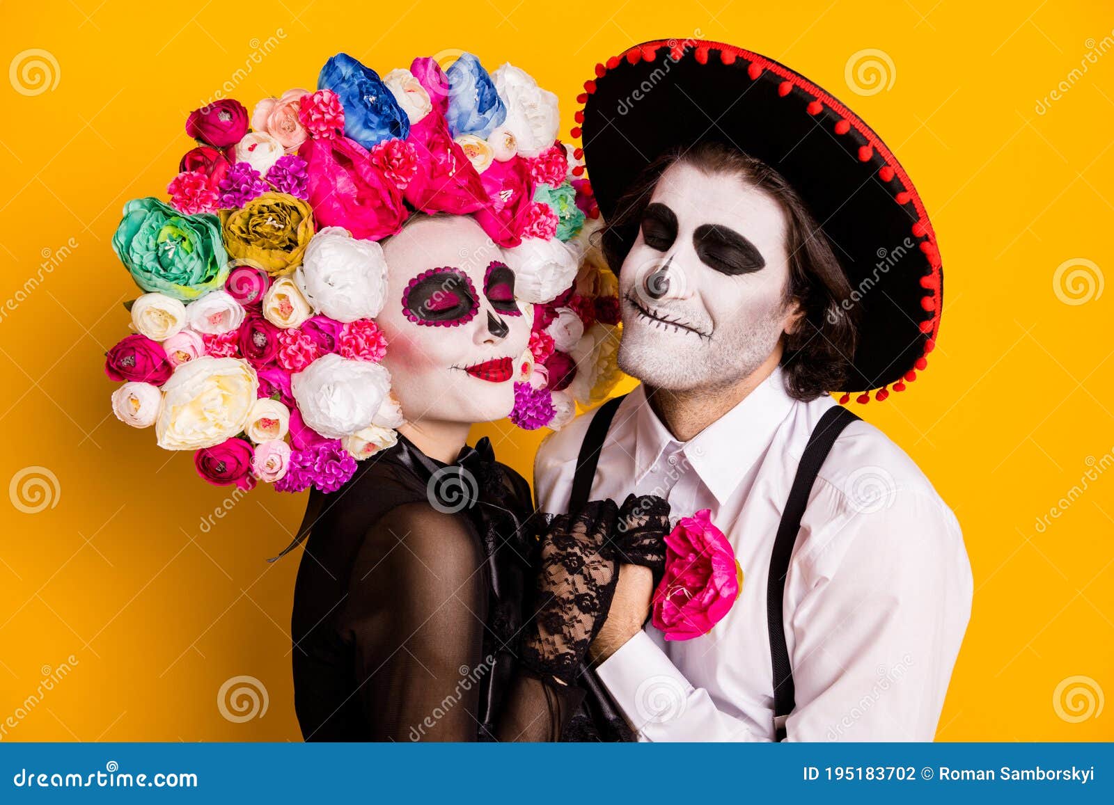 Everlasting Love. Closeup Photo of Cute Lovely Dead Couple Man Lady ...